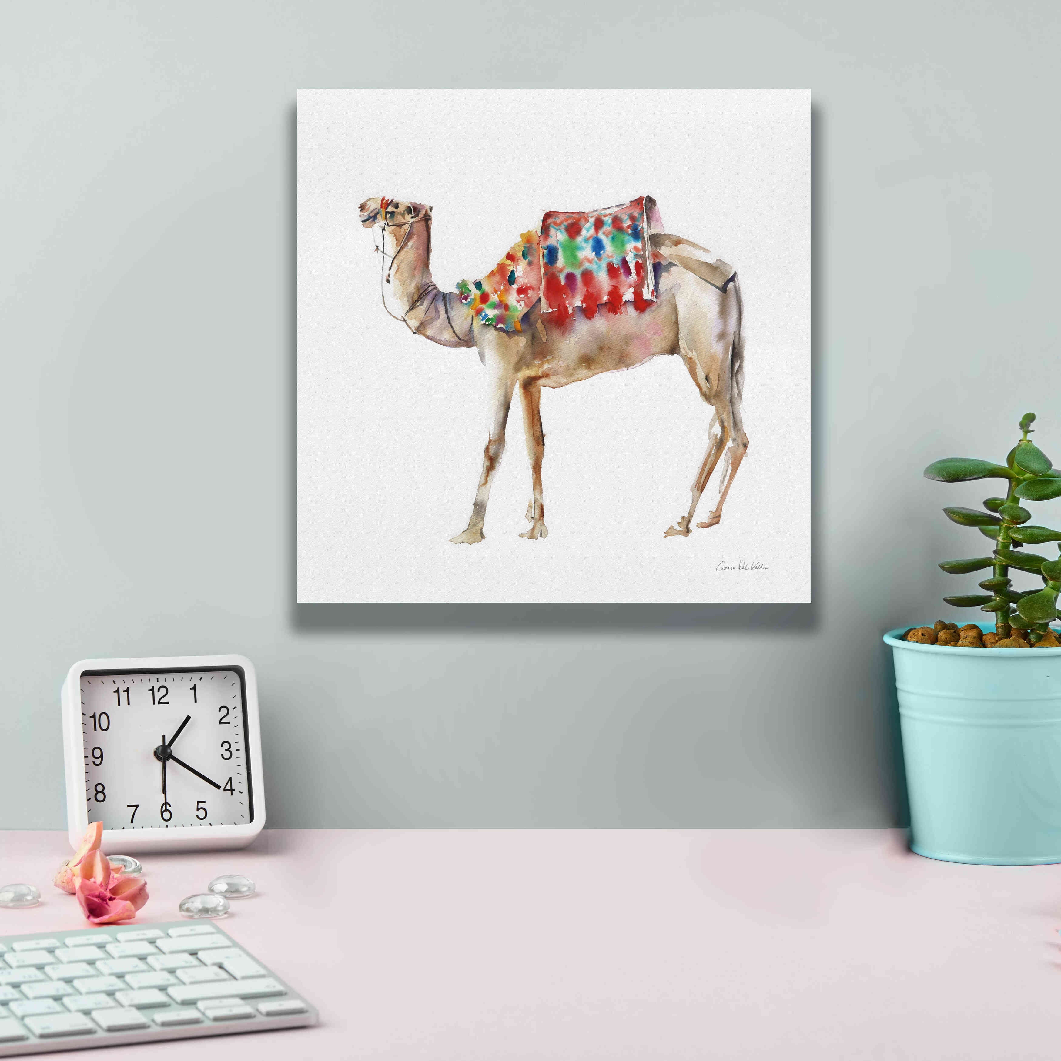 'Desert Camel II' by Alan Majchrowicz, Giclee Canvas Wall Art,12x12