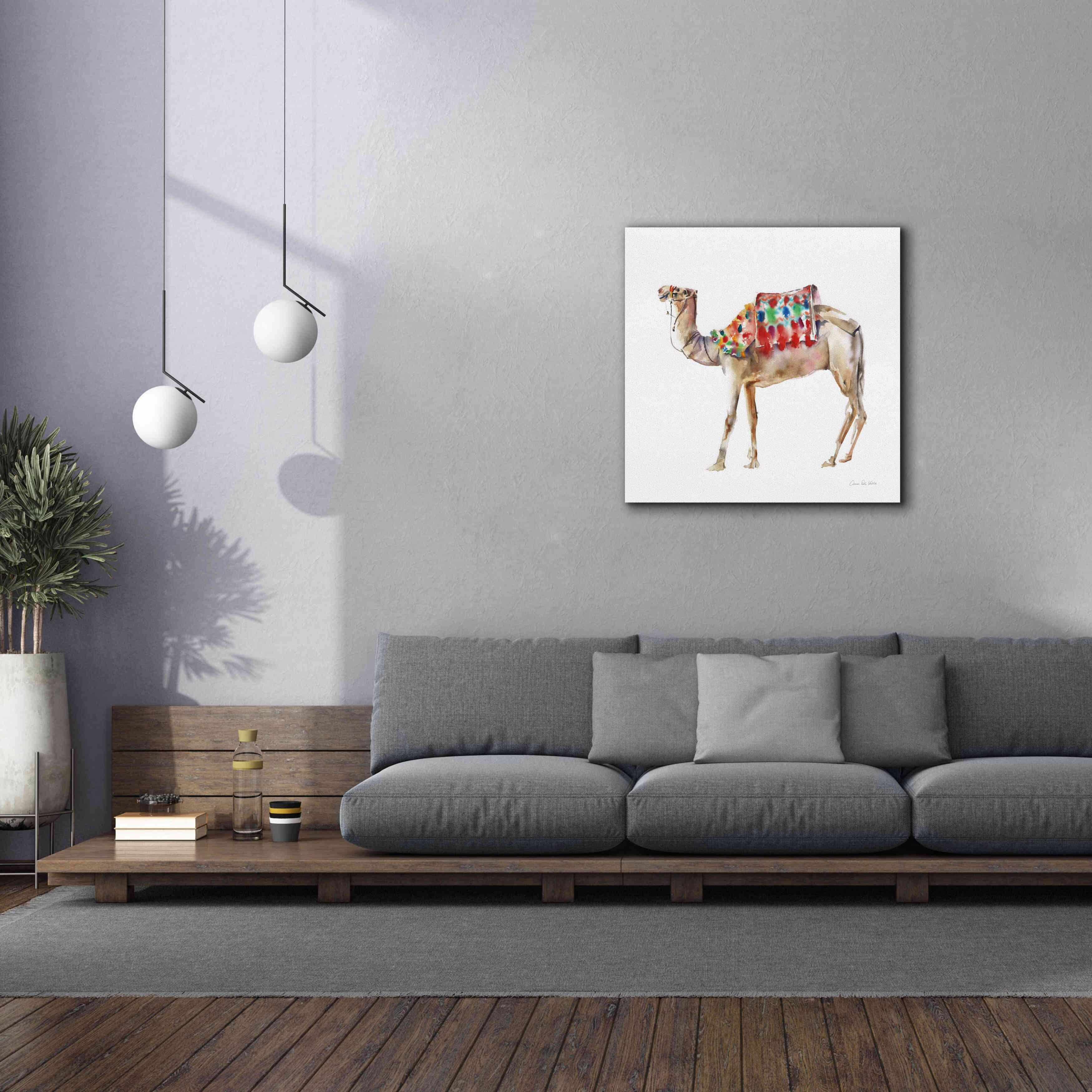 'Desert Camel II' by Alan Majchrowicz, Giclee Canvas Wall Art,37x37