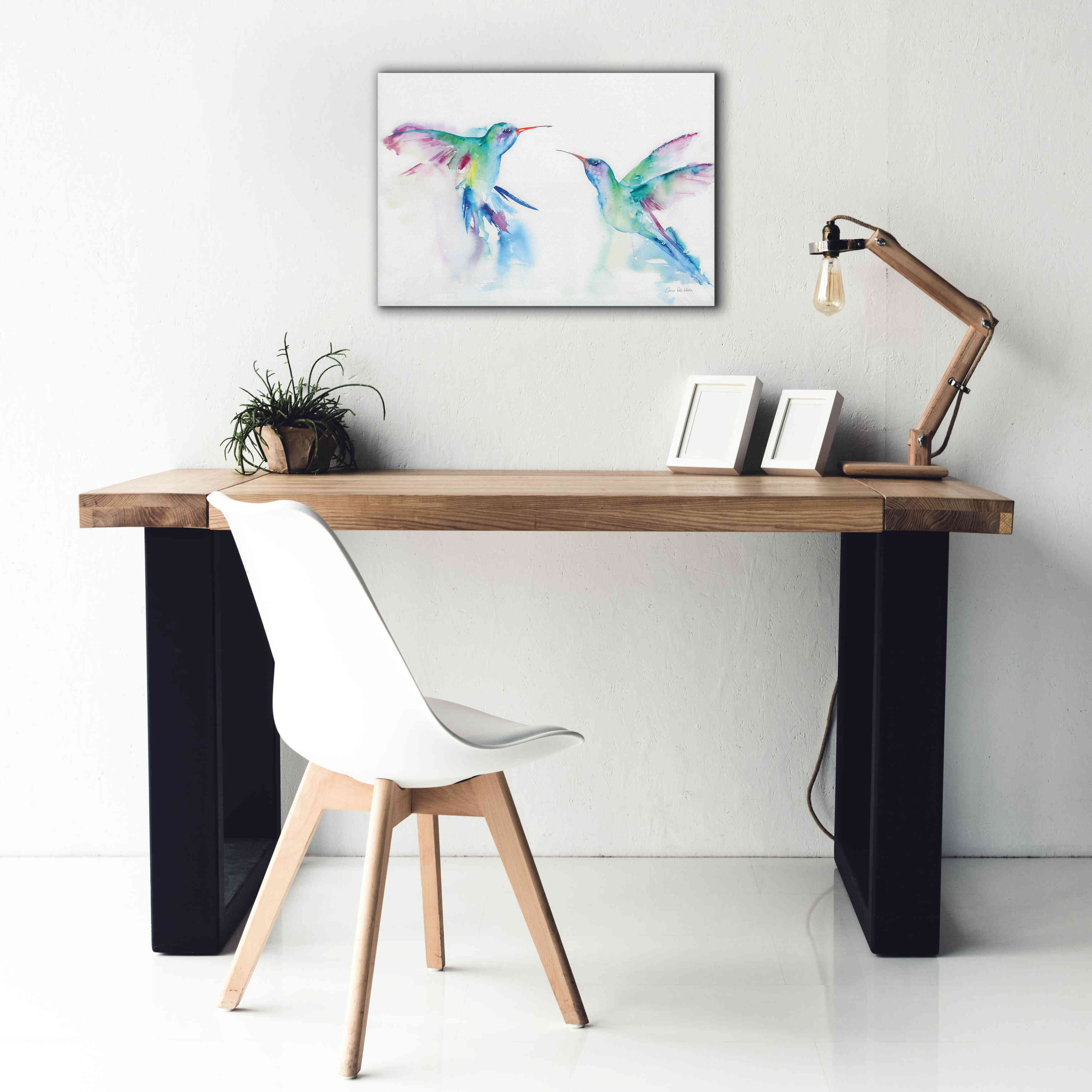 'Hummingbirds I' by Alan Majchrowicz, Giclee Canvas Wall Art,26x18