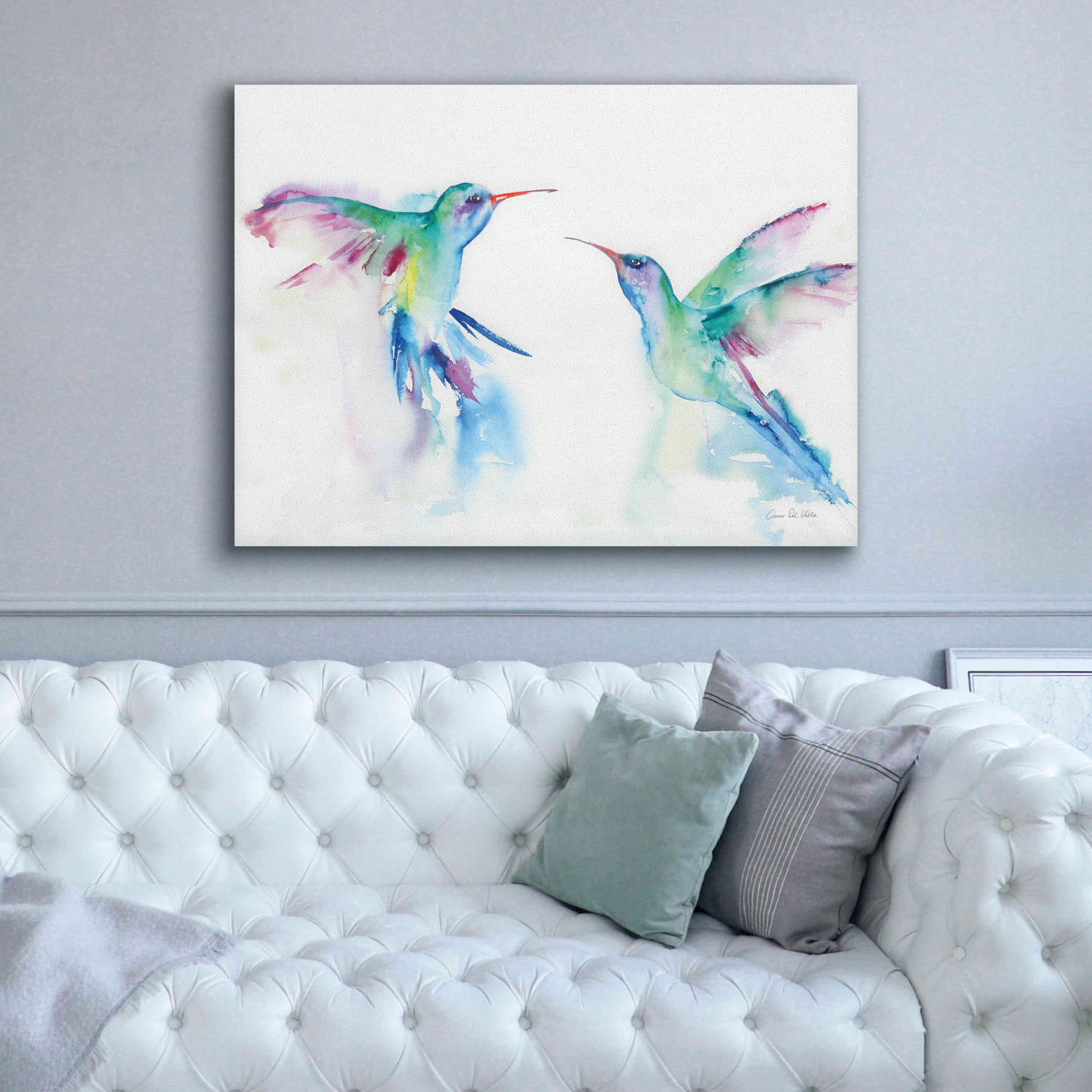 'Hummingbirds I' by Alan Majchrowicz, Giclee Canvas Wall Art,54x40