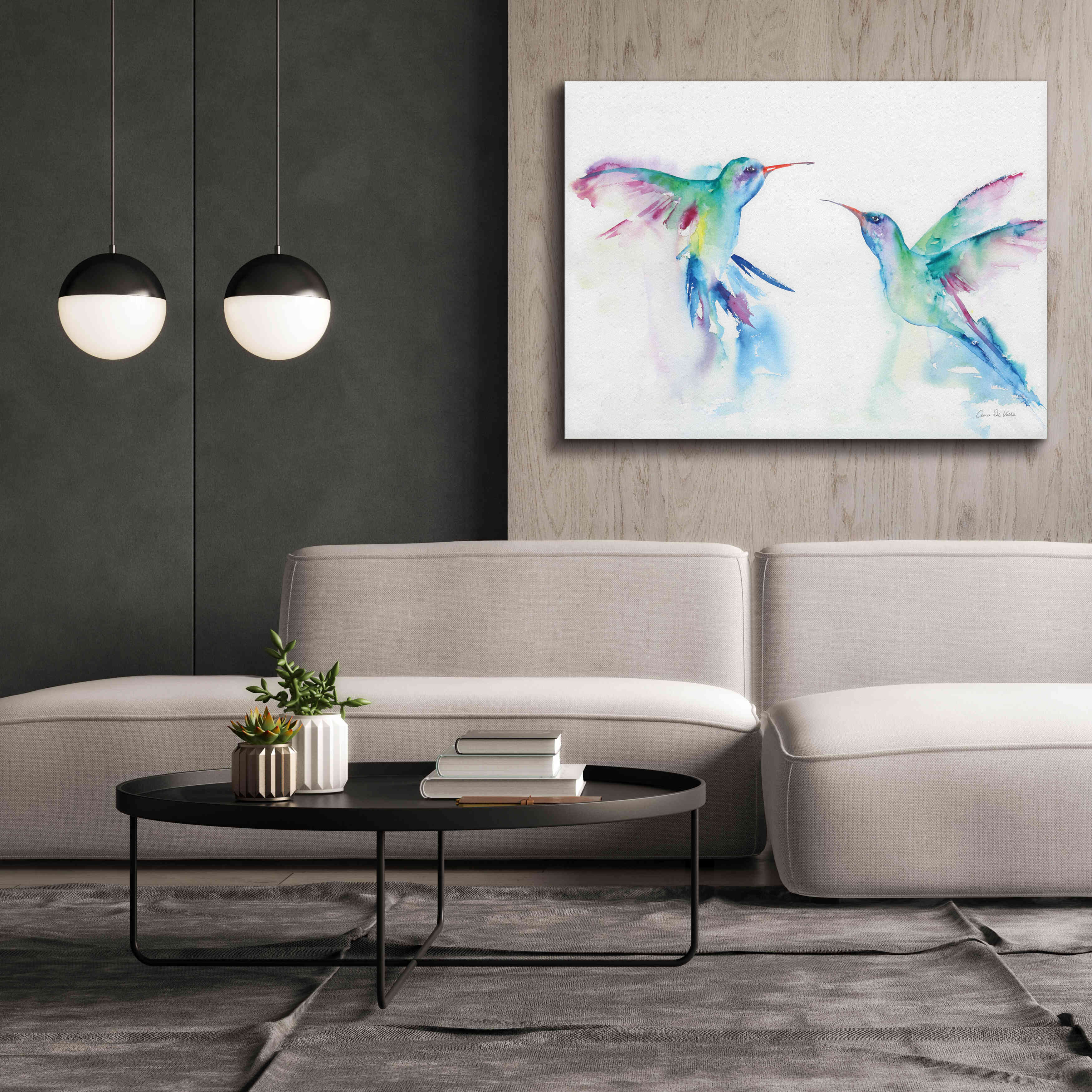 'Hummingbirds I' by Alan Majchrowicz, Giclee Canvas Wall Art,54x40