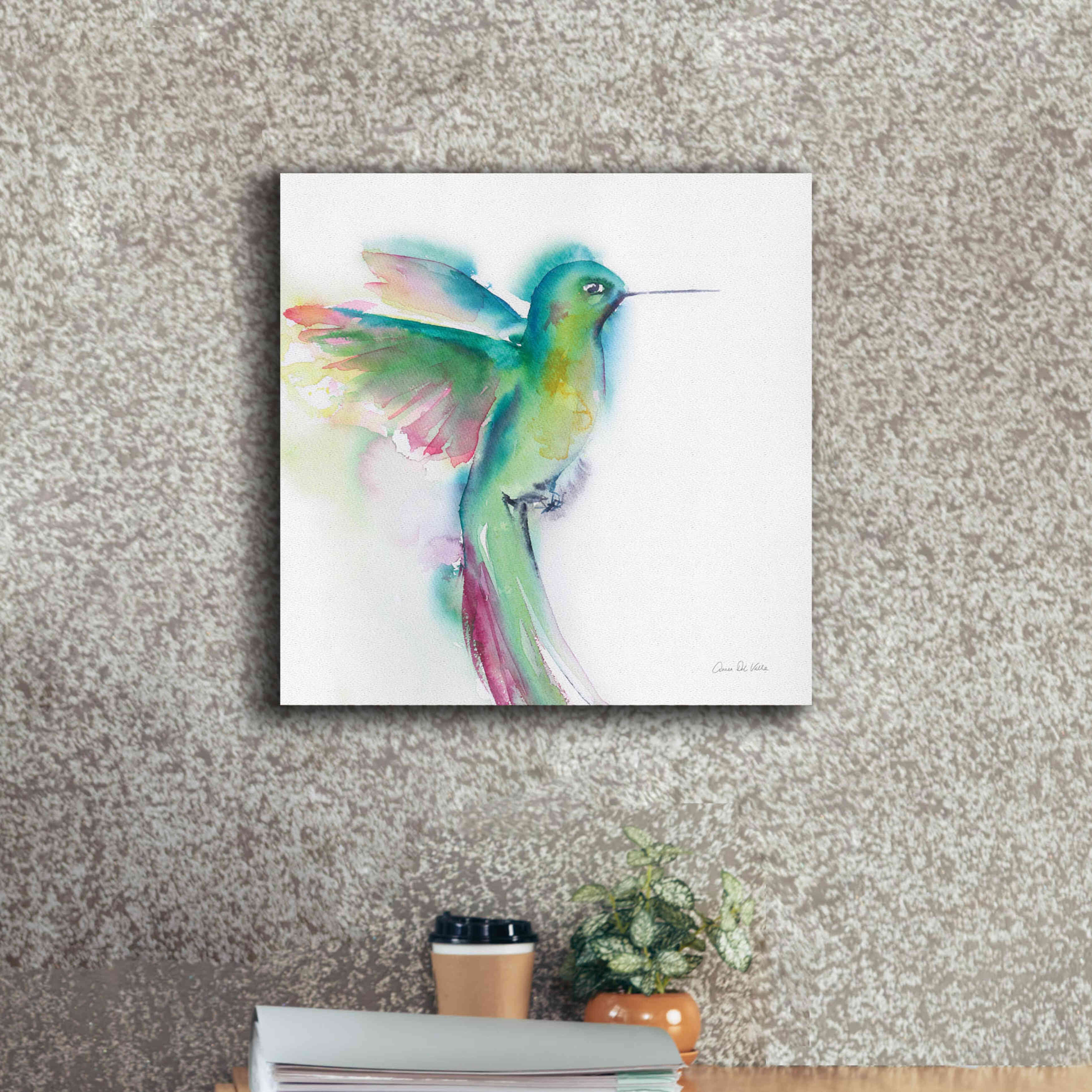 'Hummingbirds II' by Alan Majchrowicz, Giclee Canvas Wall Art,18x18