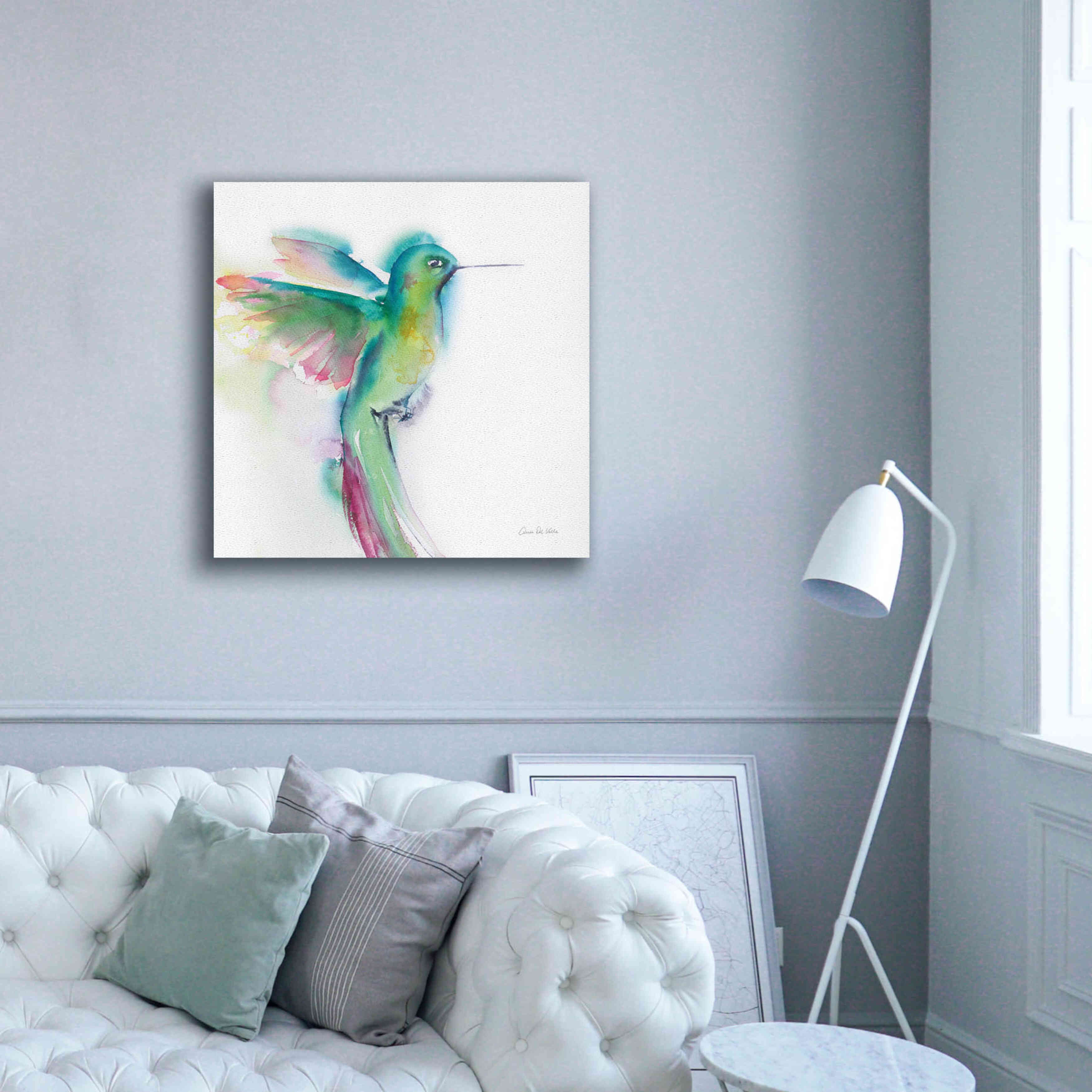 'Hummingbirds II' by Alan Majchrowicz, Giclee Canvas Wall Art,37x37