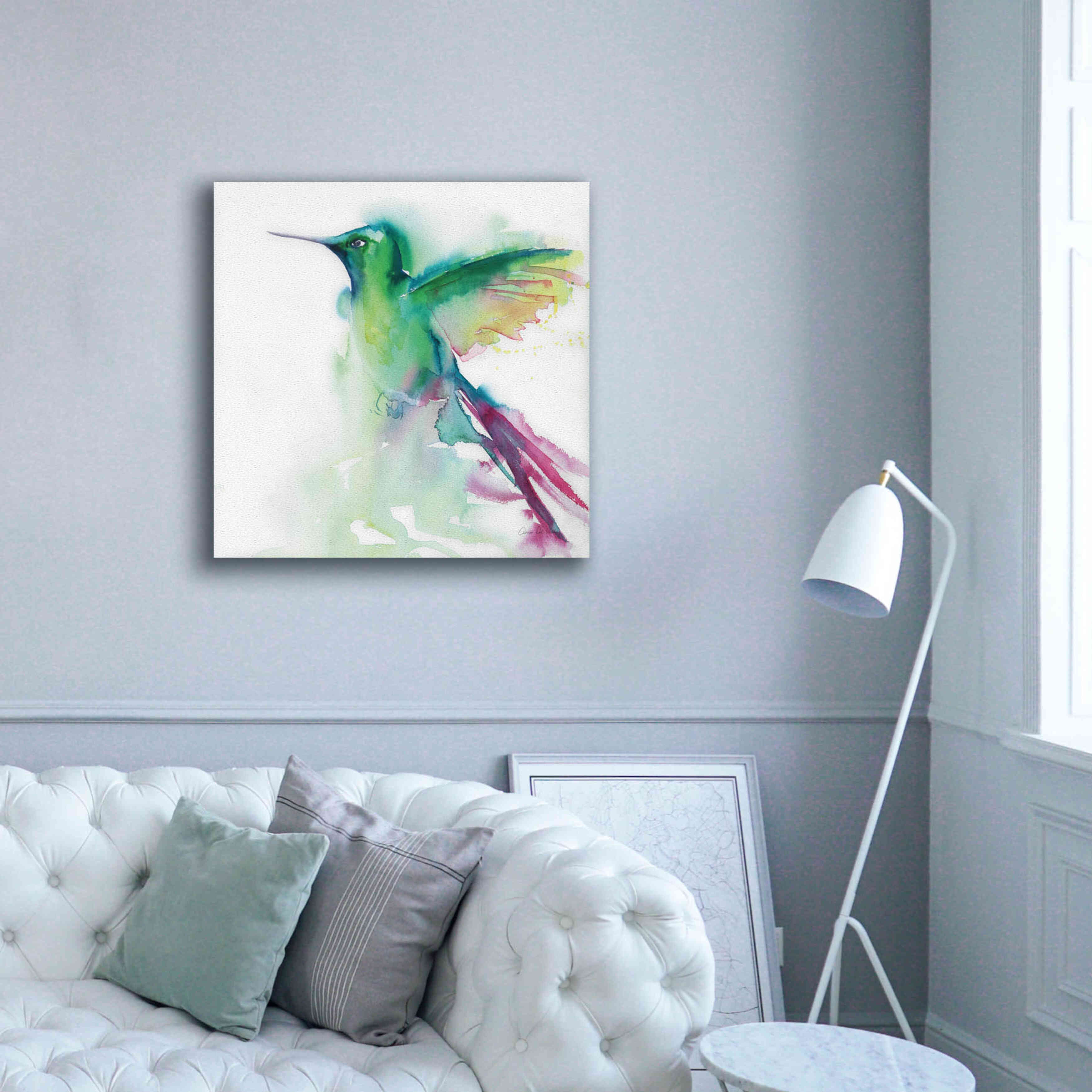 'Hummingbirds III' by Alan Majchrowicz, Giclee Canvas Wall Art,37x37