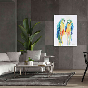 'Colorful Parrots I' by Alan Majchrowicz, Giclee Canvas Wall Art,40x54