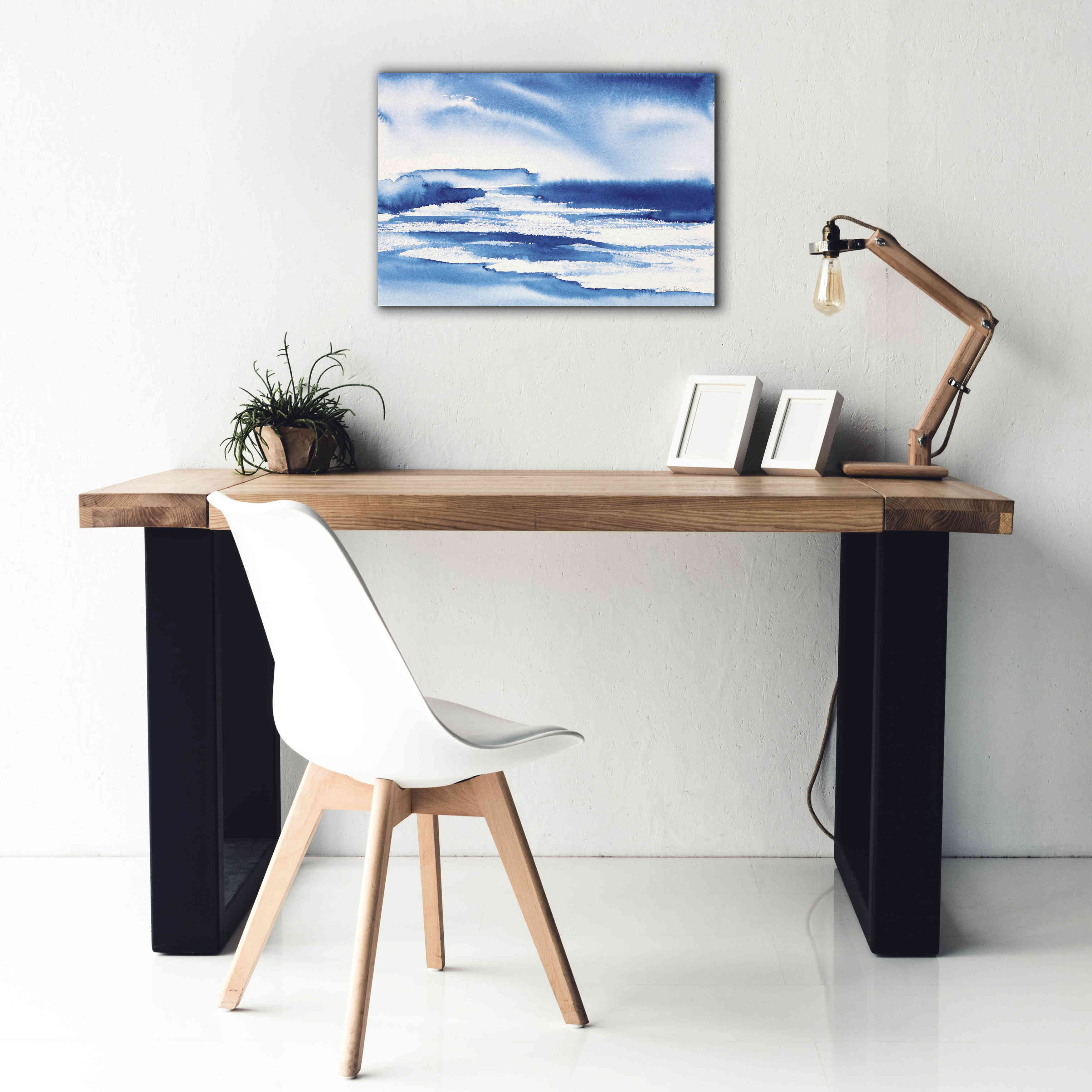 'Ocean Blue I' by Alan Majchrowicz, Giclee Canvas Wall Art,26x18