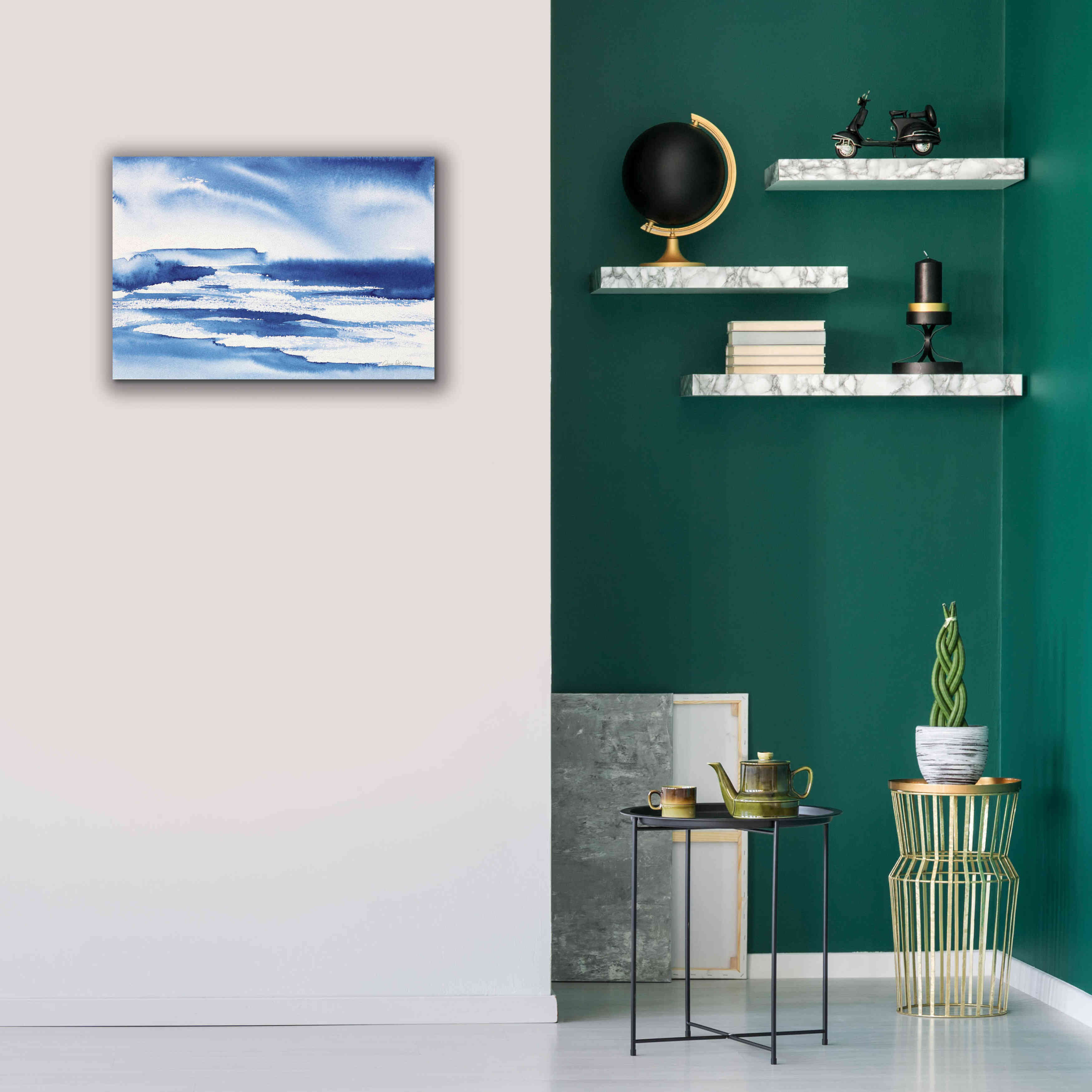 'Ocean Blue I' by Alan Majchrowicz, Giclee Canvas Wall Art,26x18