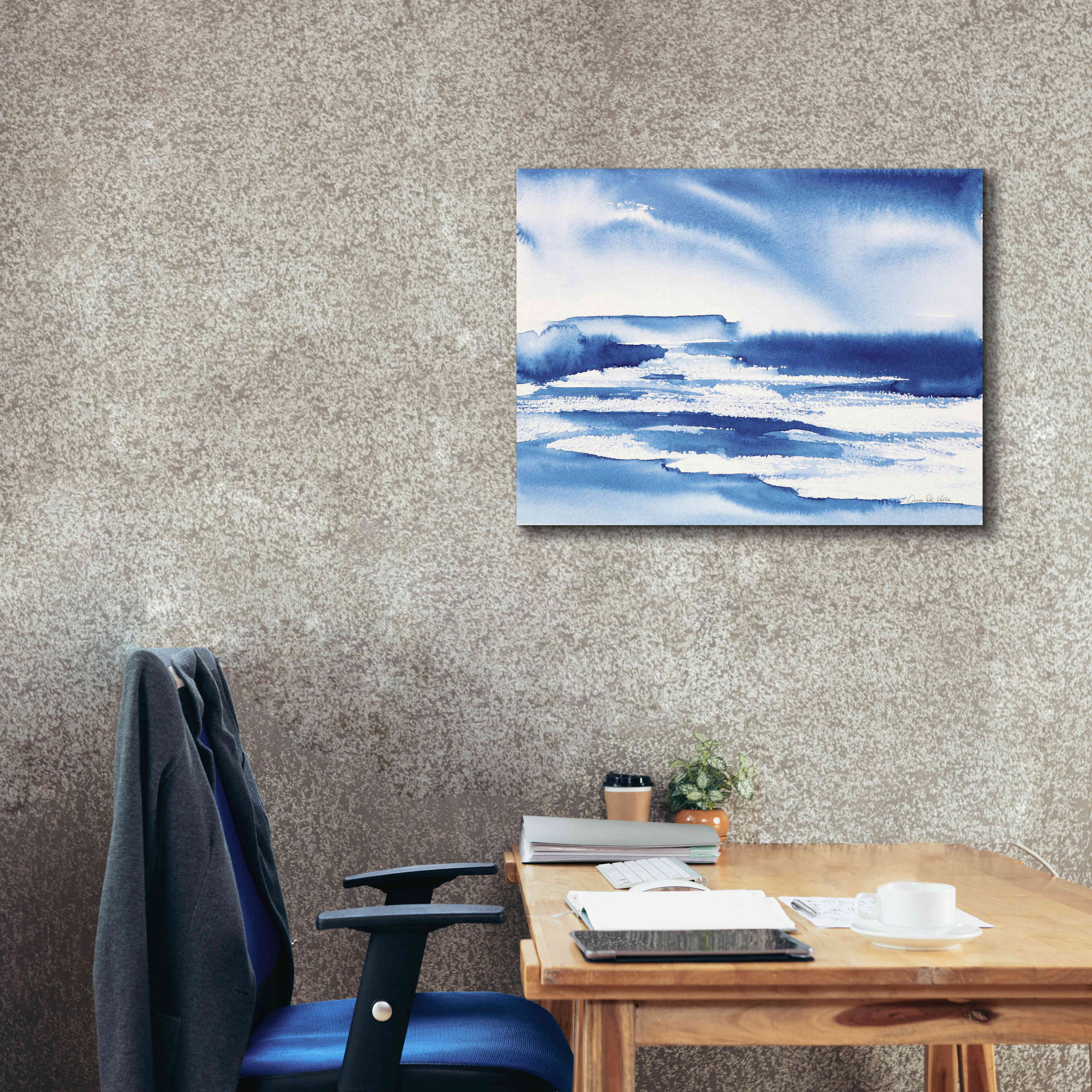 'Ocean Blue I' by Alan Majchrowicz, Giclee Canvas Wall Art,34x26