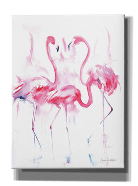 'Flamingo Trio' by Alan Majchrowicz, Giclee Canvas Wall Art