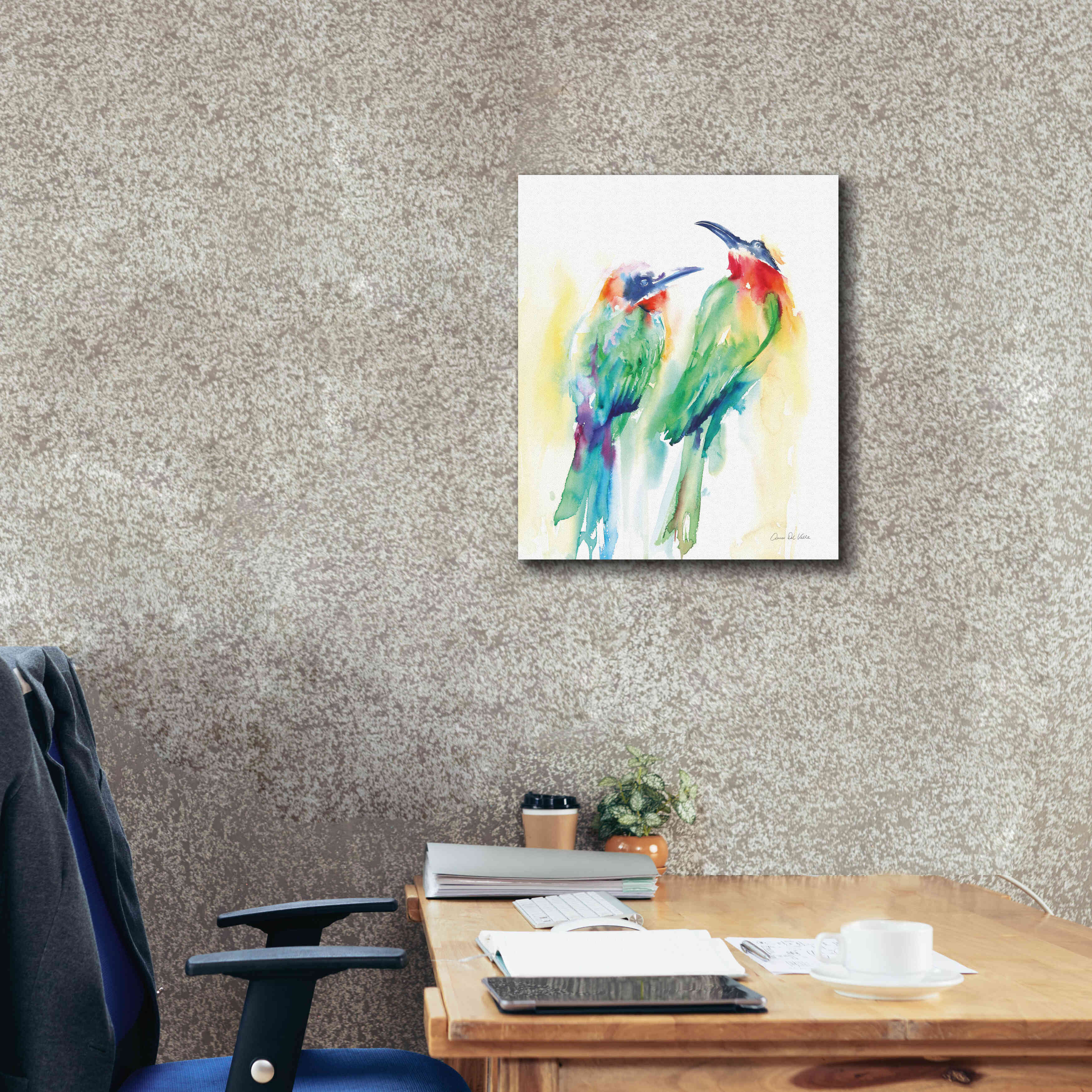 'Tropical Birds' by Alan Majchrowicz, Giclee Canvas Wall Art,20x24