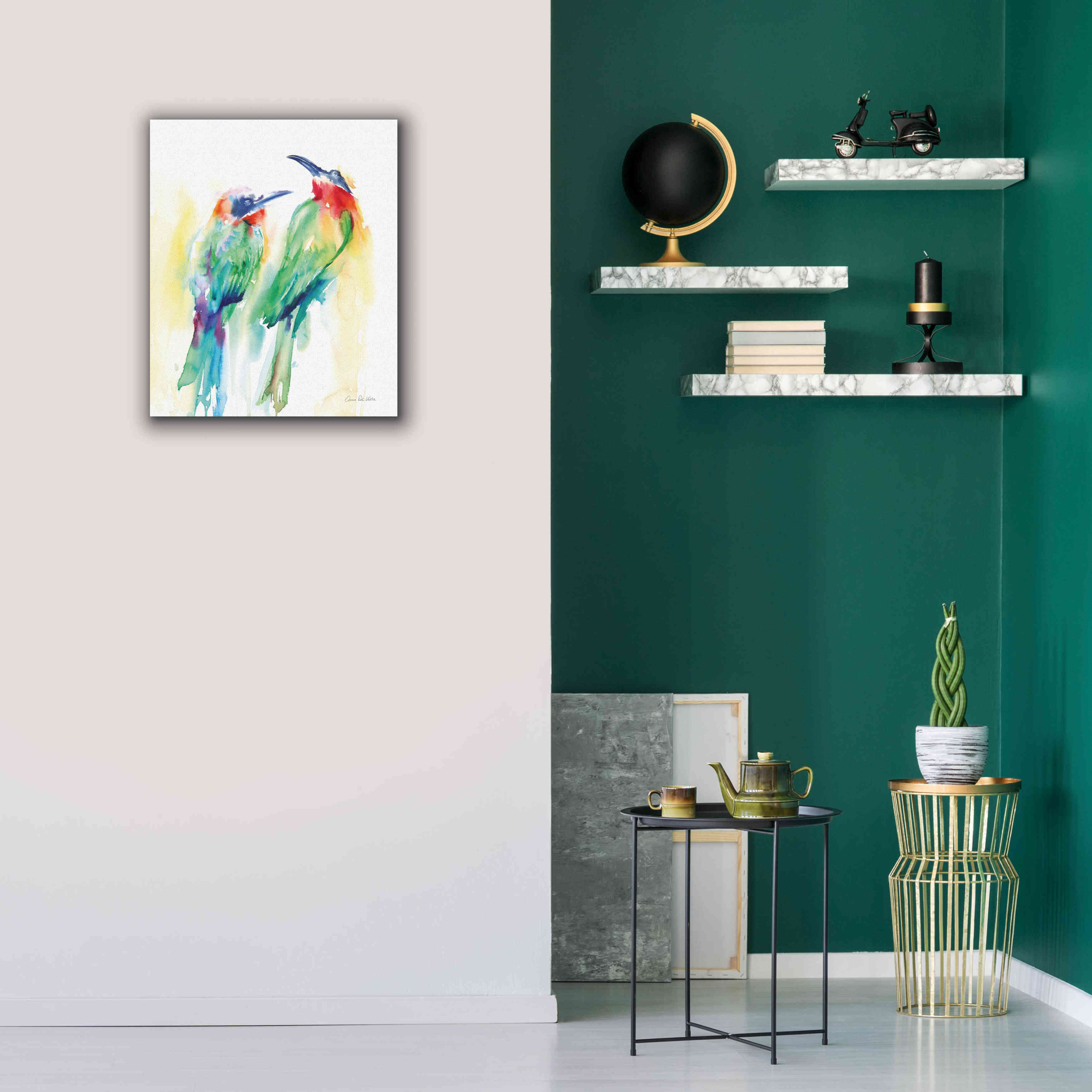 'Tropical Birds' by Alan Majchrowicz, Giclee Canvas Wall Art,20x24
