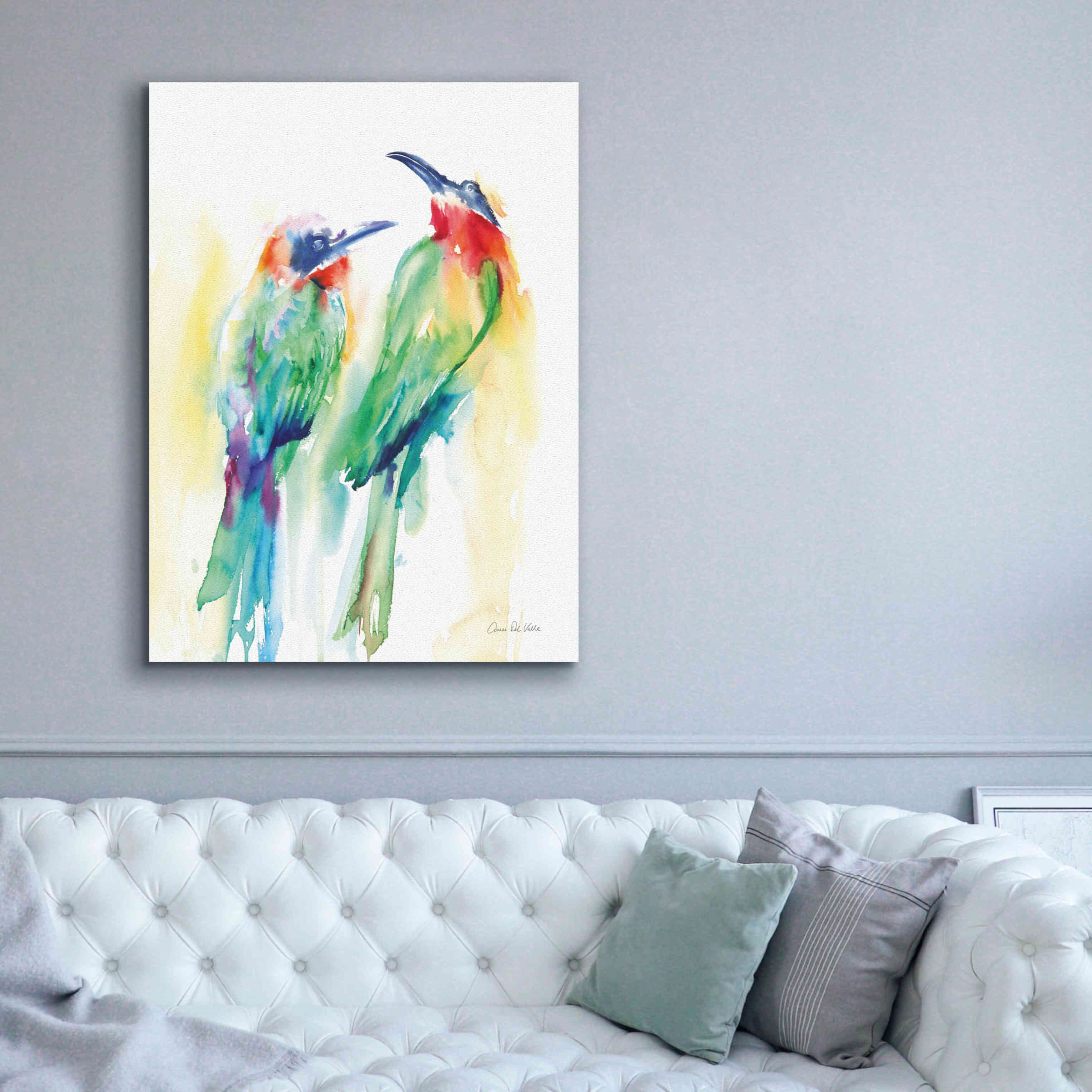 'Tropical Birds' by Alan Majchrowicz, Giclee Canvas Wall Art,40x54