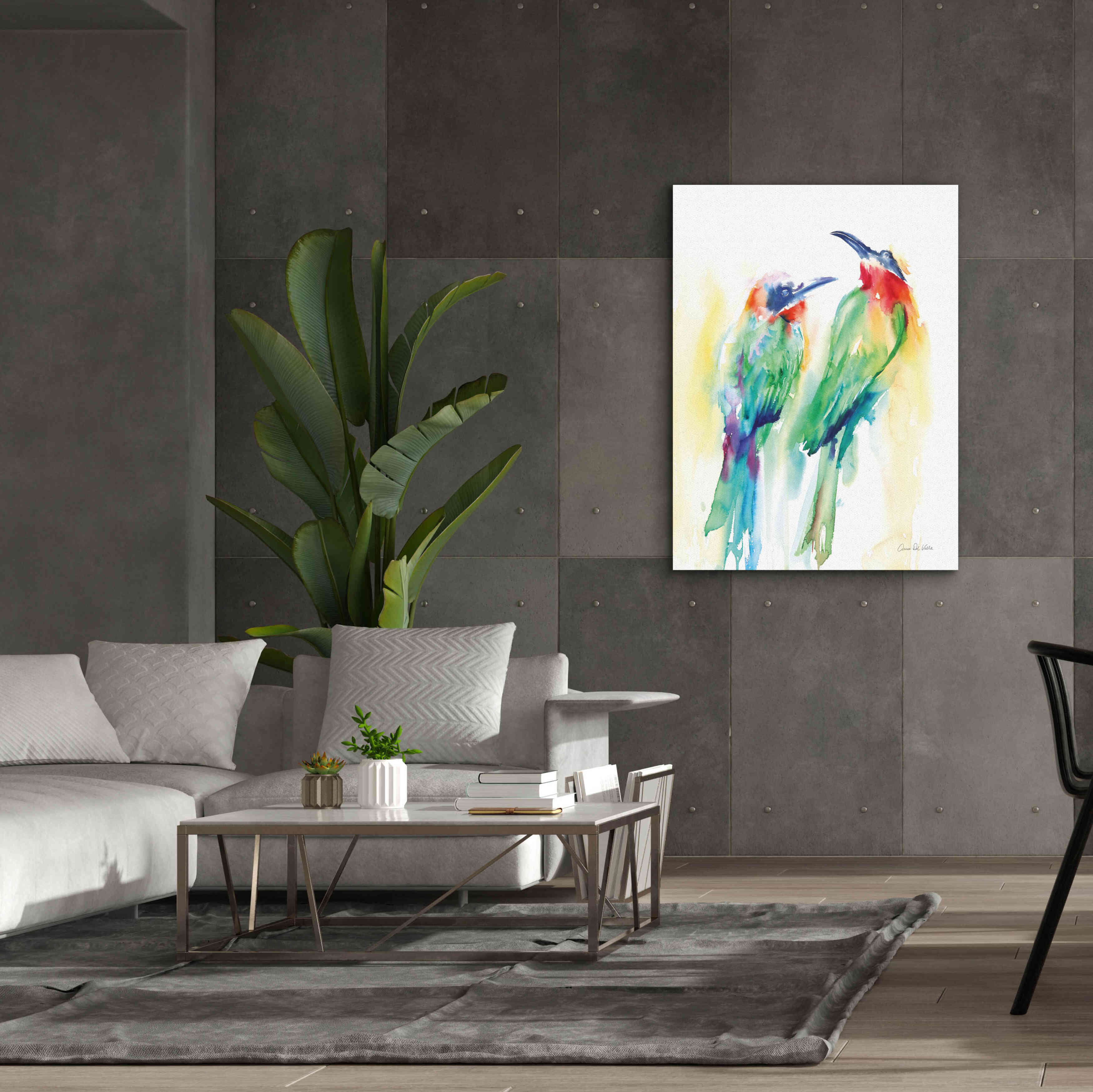'Tropical Birds' by Alan Majchrowicz, Giclee Canvas Wall Art,40x54