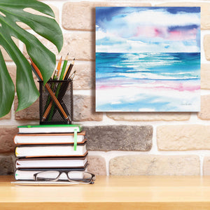 'Turquoise Sea I' by Alan Majchrowicz, Giclee Canvas Wall Art,12x12