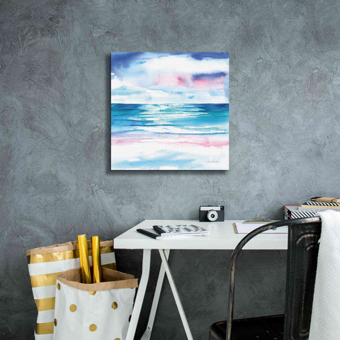 Image of 'Turquoise Sea I' by Alan Majchrowicz, Giclee Canvas Wall Art,18x18