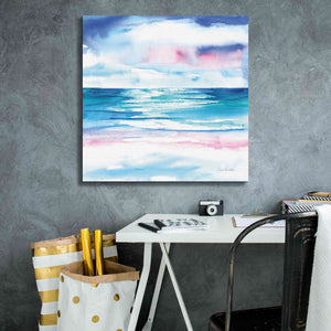 'Turquoise Sea I' by Alan Majchrowicz, Giclee Canvas Wall Art,26x26