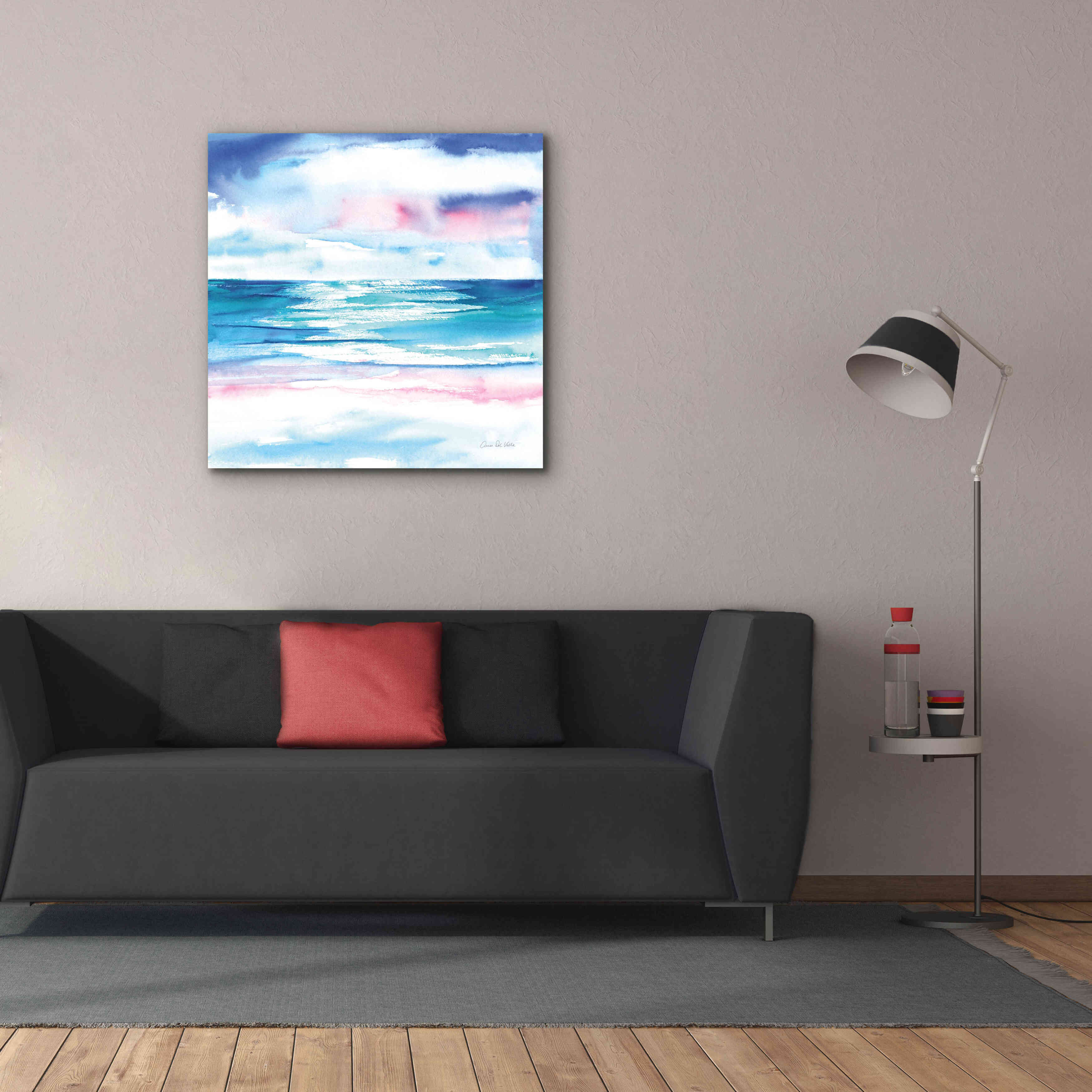 'Turquoise Sea I' by Alan Majchrowicz, Giclee Canvas Wall Art,37x37