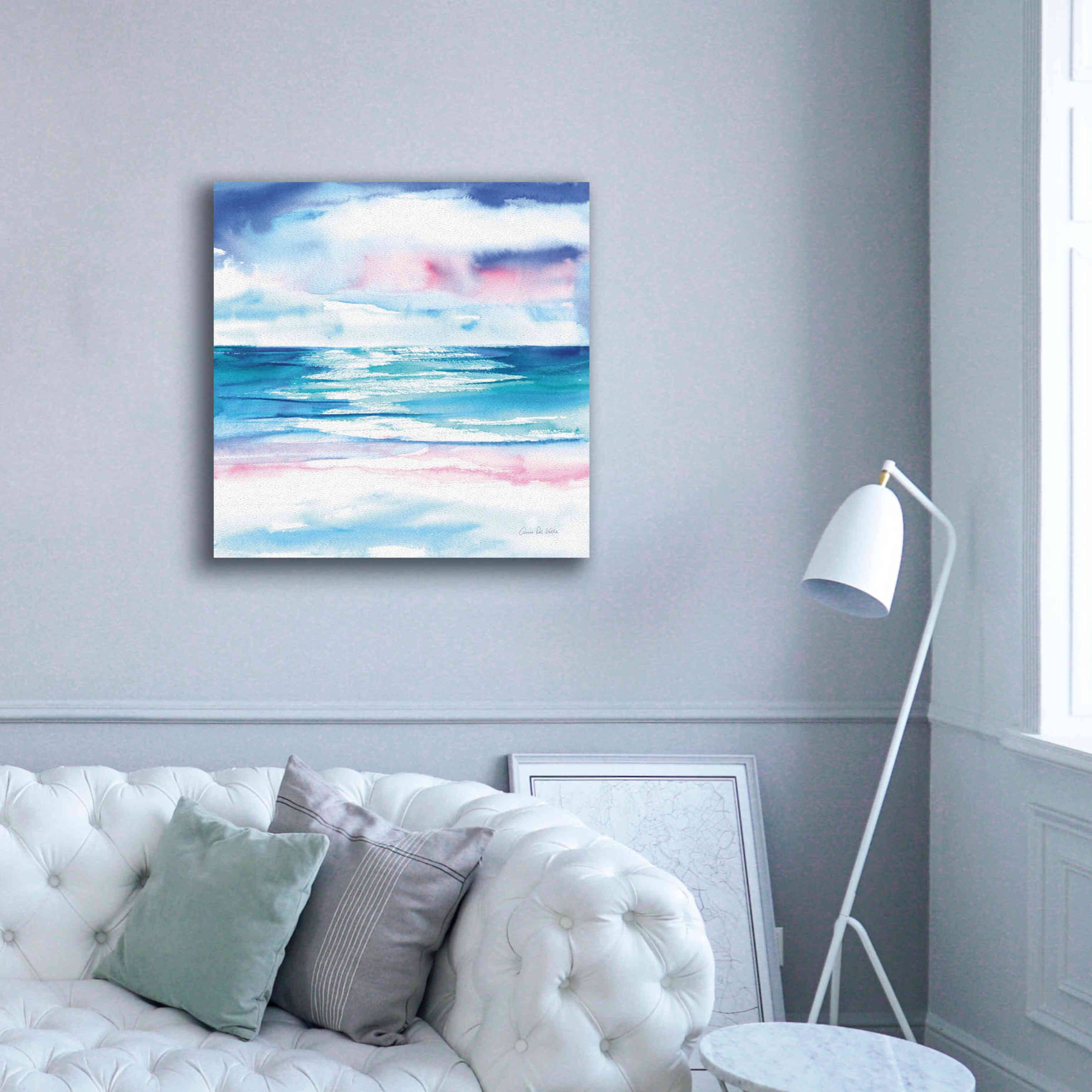 'Turquoise Sea I' by Alan Majchrowicz, Giclee Canvas Wall Art,37x37