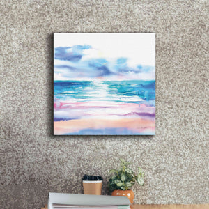 'Turquoise Sea II' by Alan Majchrowicz, Giclee Canvas Wall Art,18x18