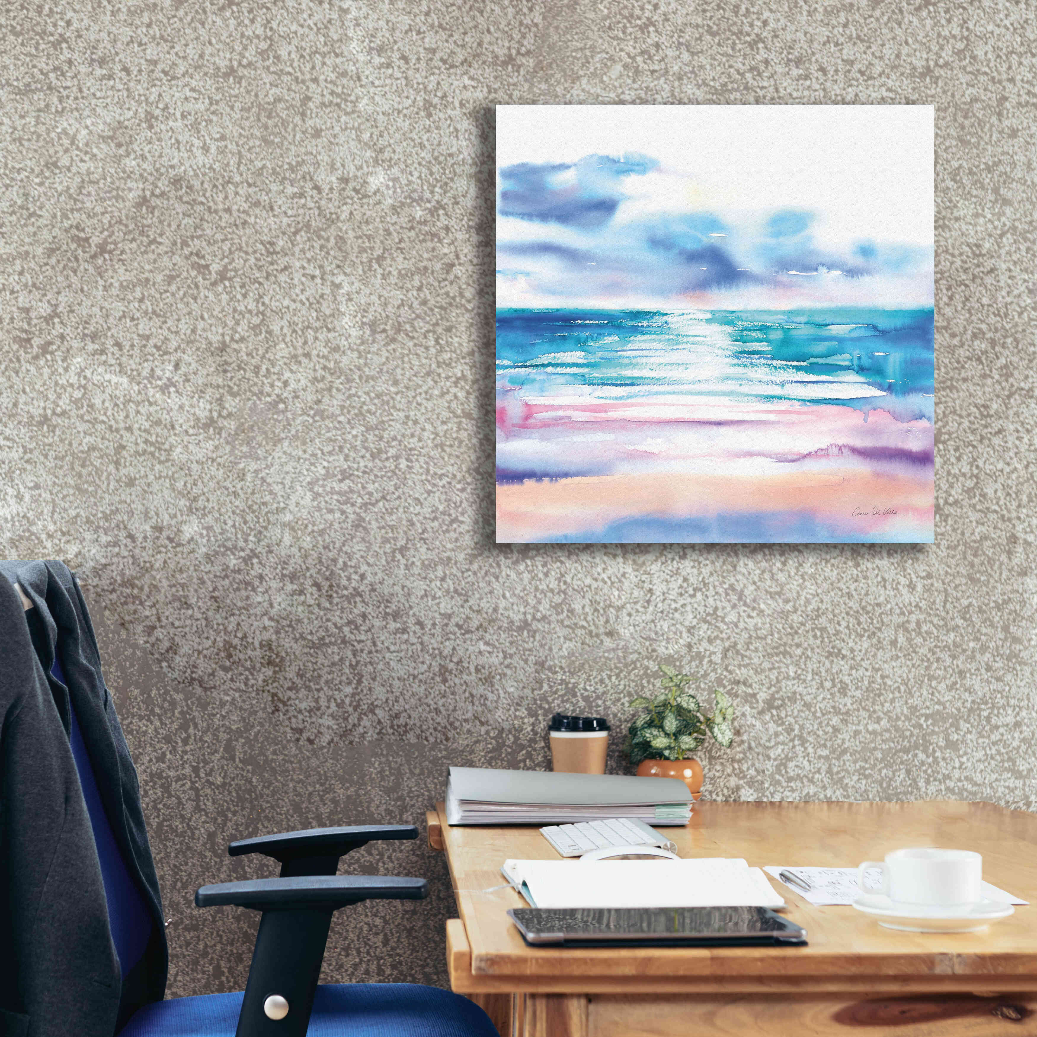 'Turquoise Sea II' by Alan Majchrowicz, Giclee Canvas Wall Art,26x26
