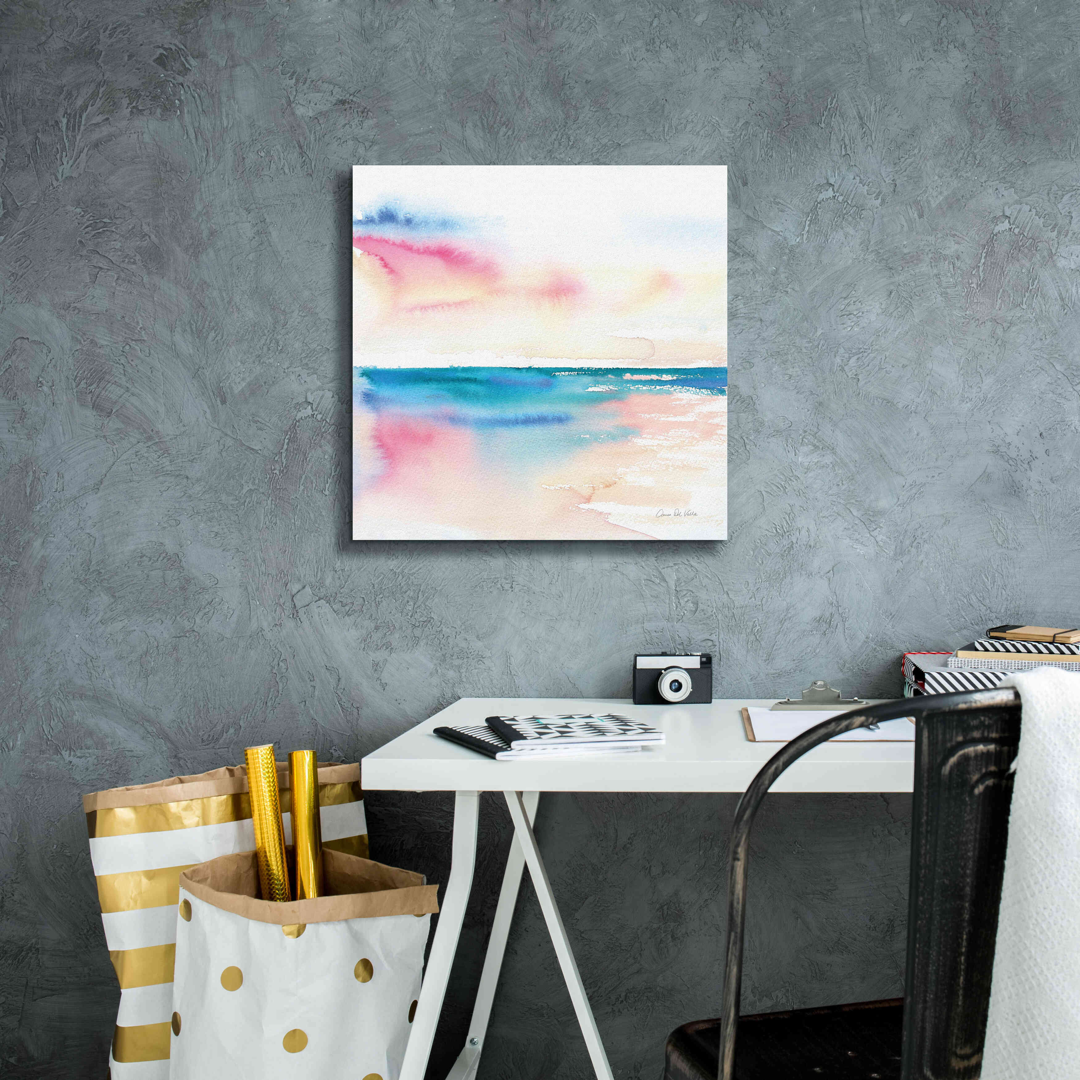 'Vivid Coast' by Alan Majchrowicz, Giclee Canvas Wall Art,18x18
