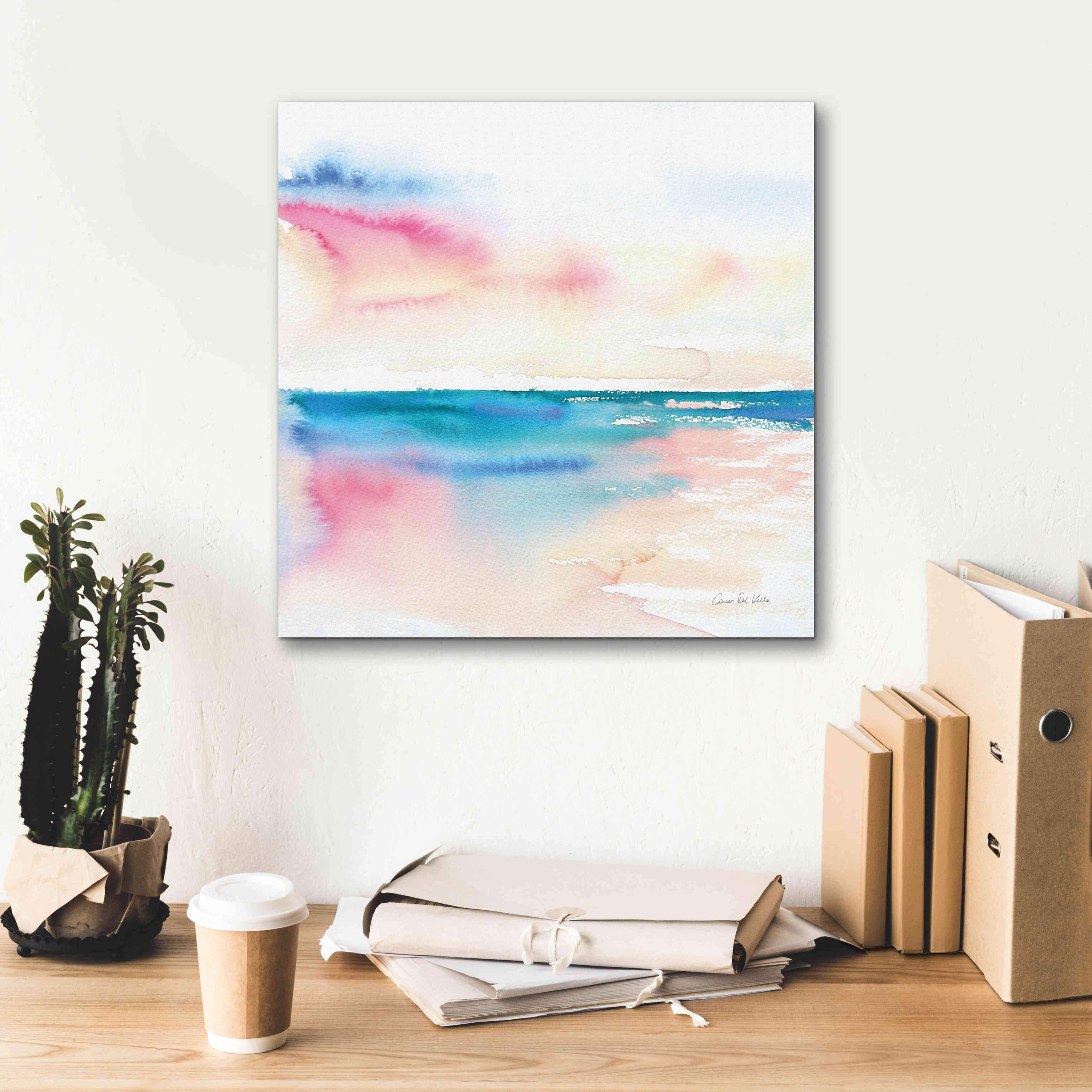 'Vivid Coast' by Alan Majchrowicz, Giclee Canvas Wall Art,18x18