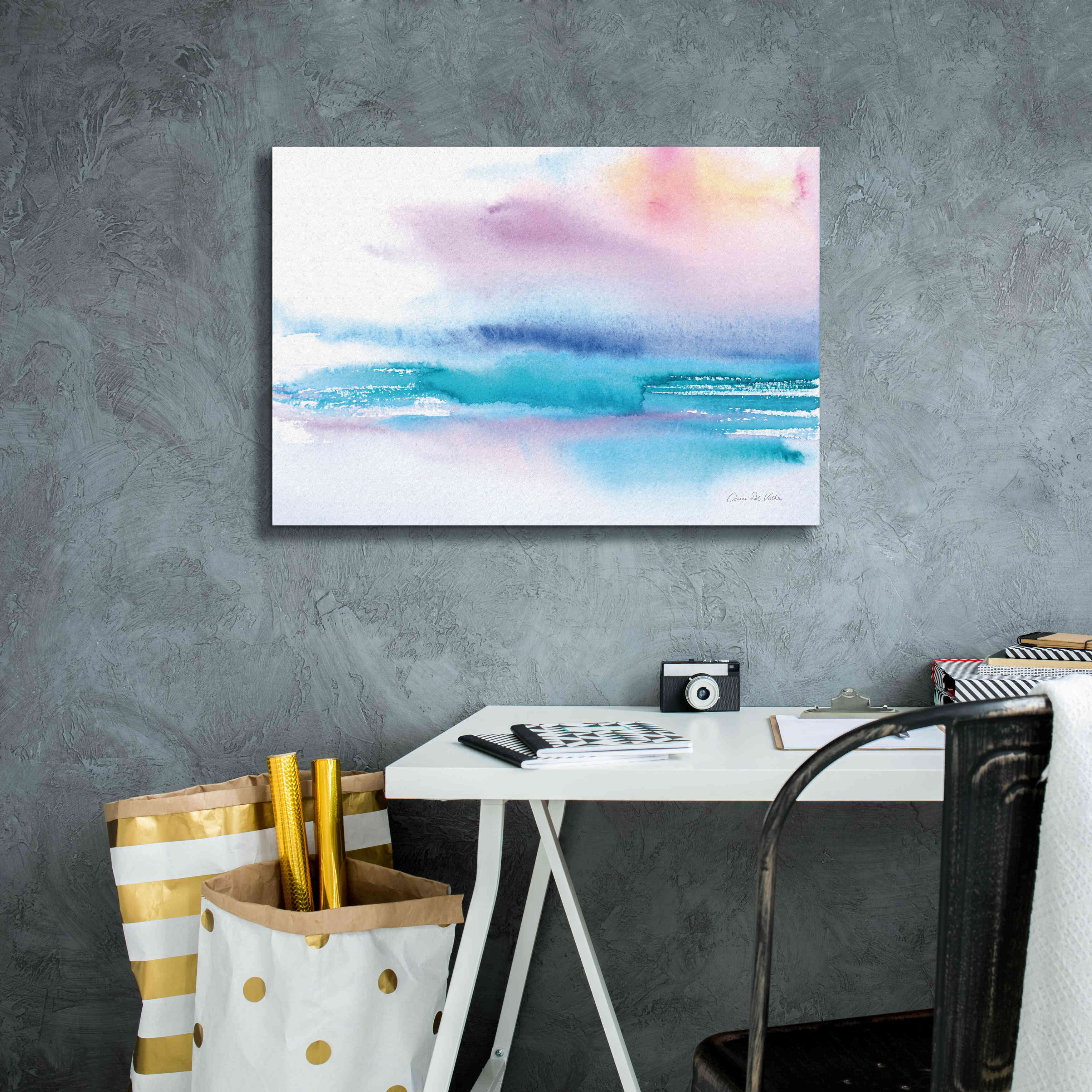 'Washed Sunset' by Alan Majchrowicz, Giclee Canvas Wall Art,26x18