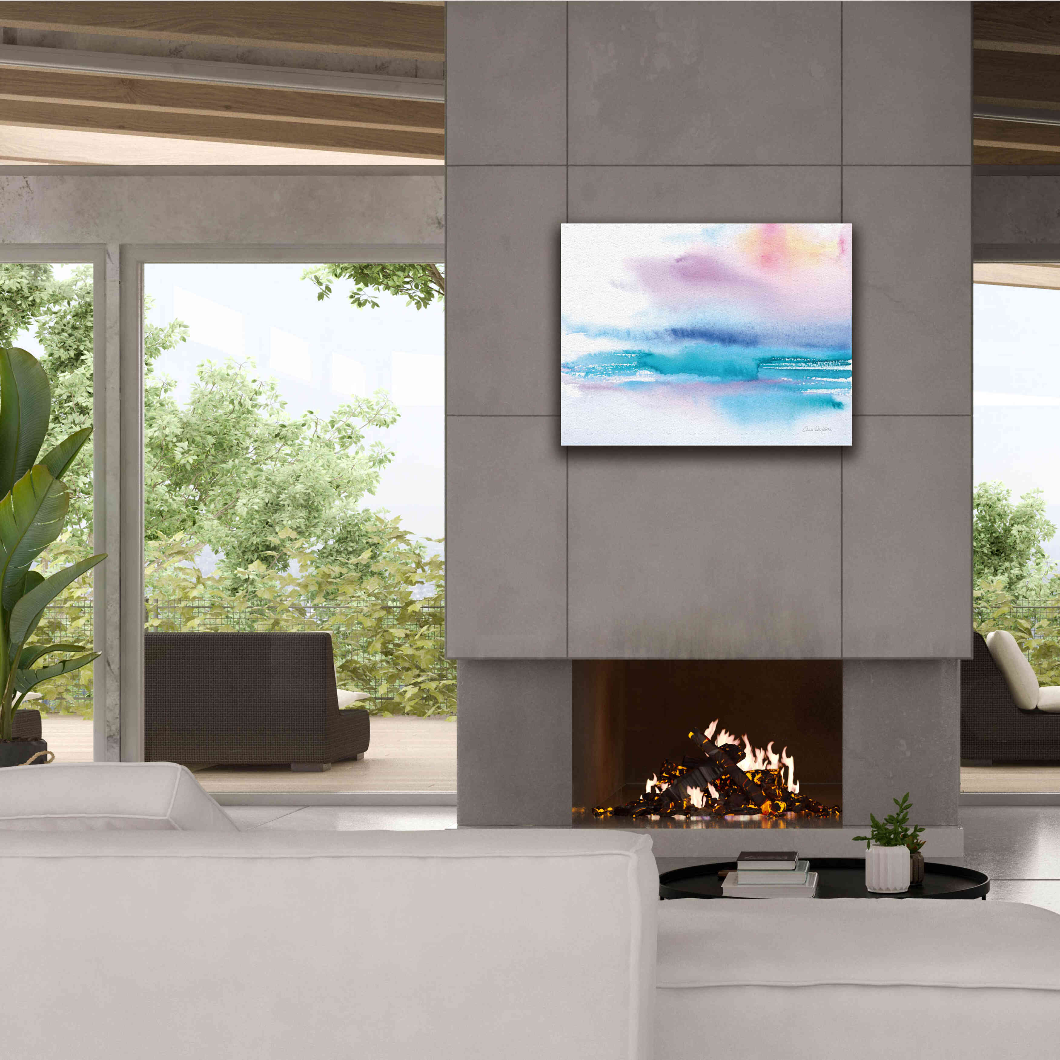'Washed Sunset' by Alan Majchrowicz, Giclee Canvas Wall Art,34x26