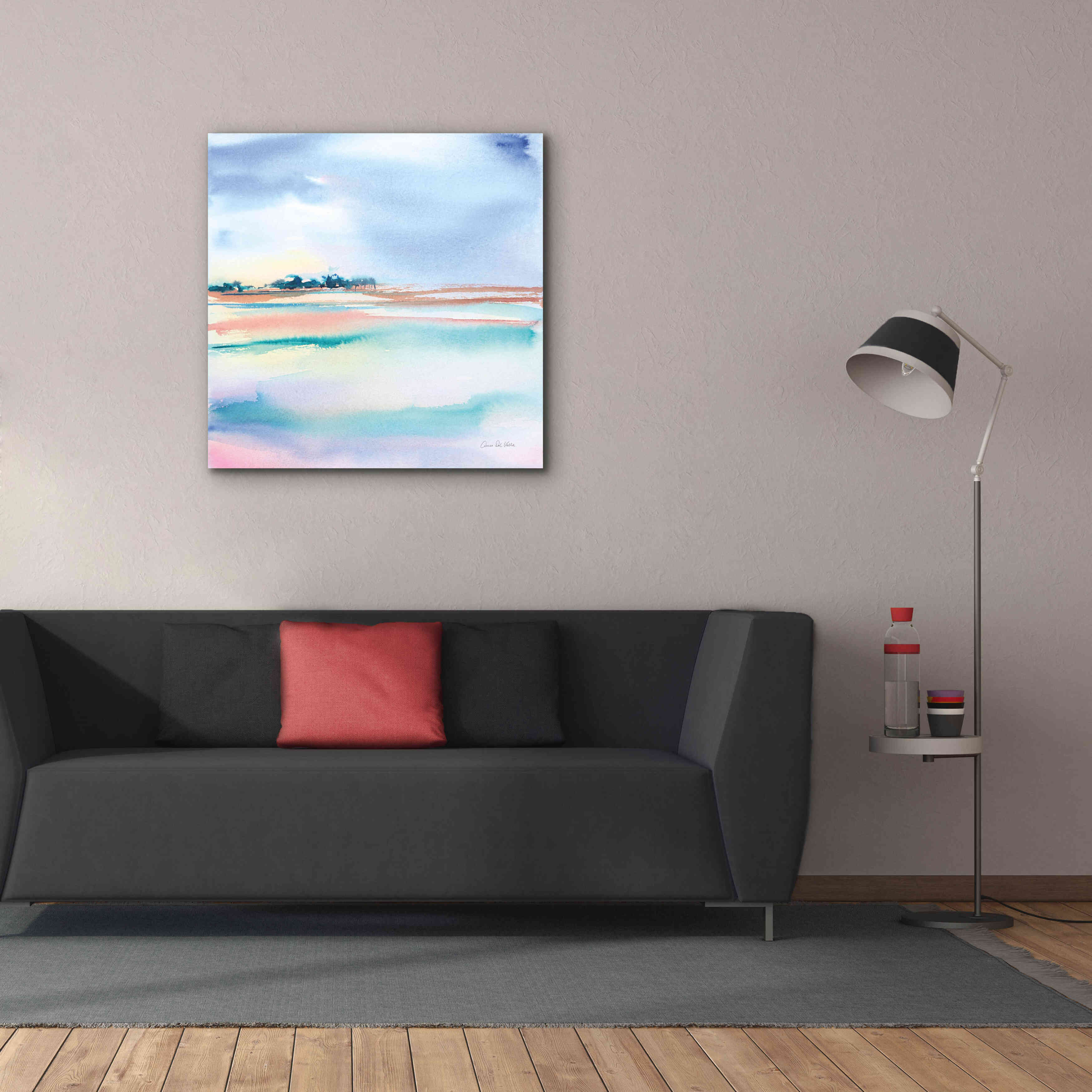 'Water And Sand' by Alan Majchrowicz, Giclee Canvas Wall Art,37x37
