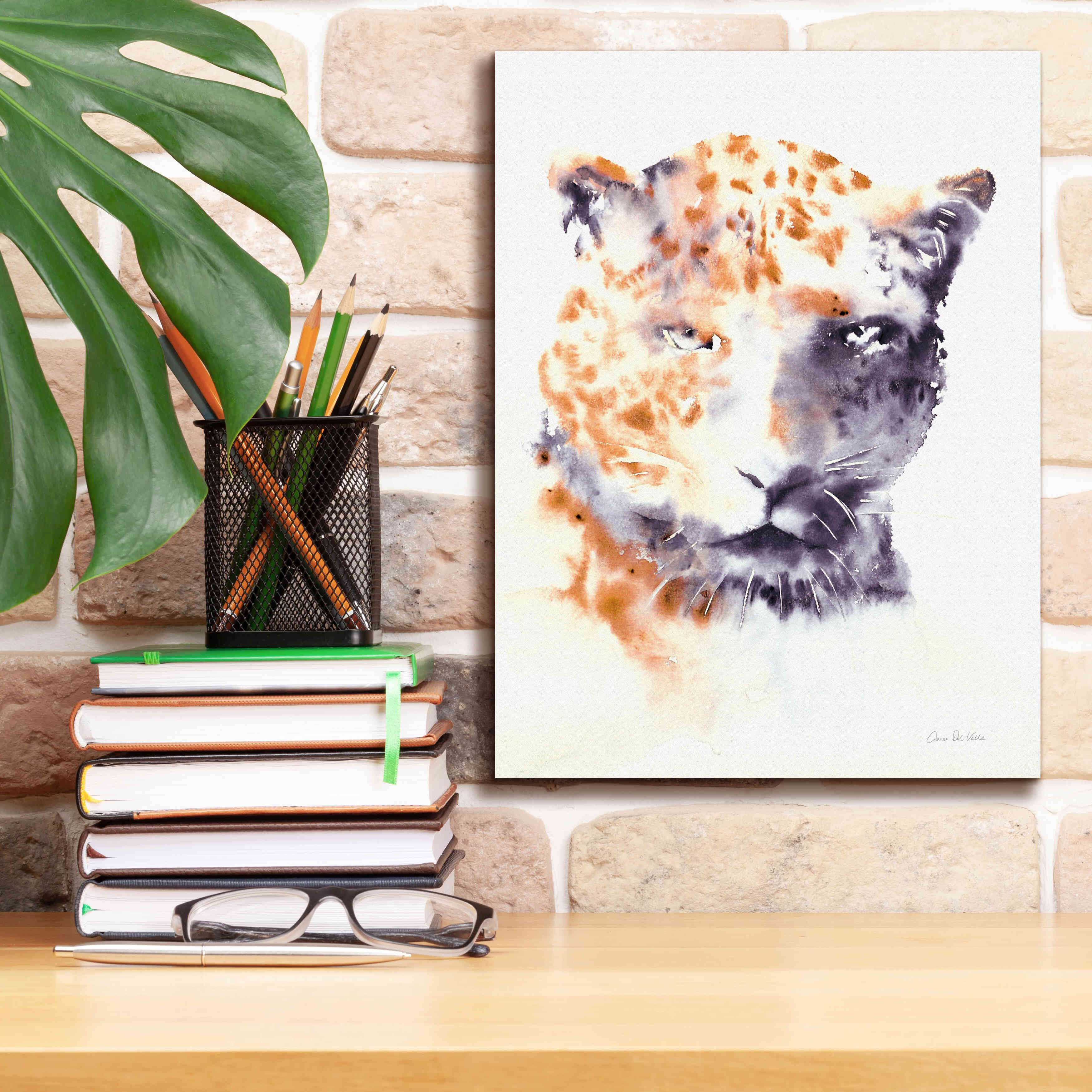 'Cheetah Neutral' by Alan Majchrowicz, Giclee Canvas Wall Art,12x16