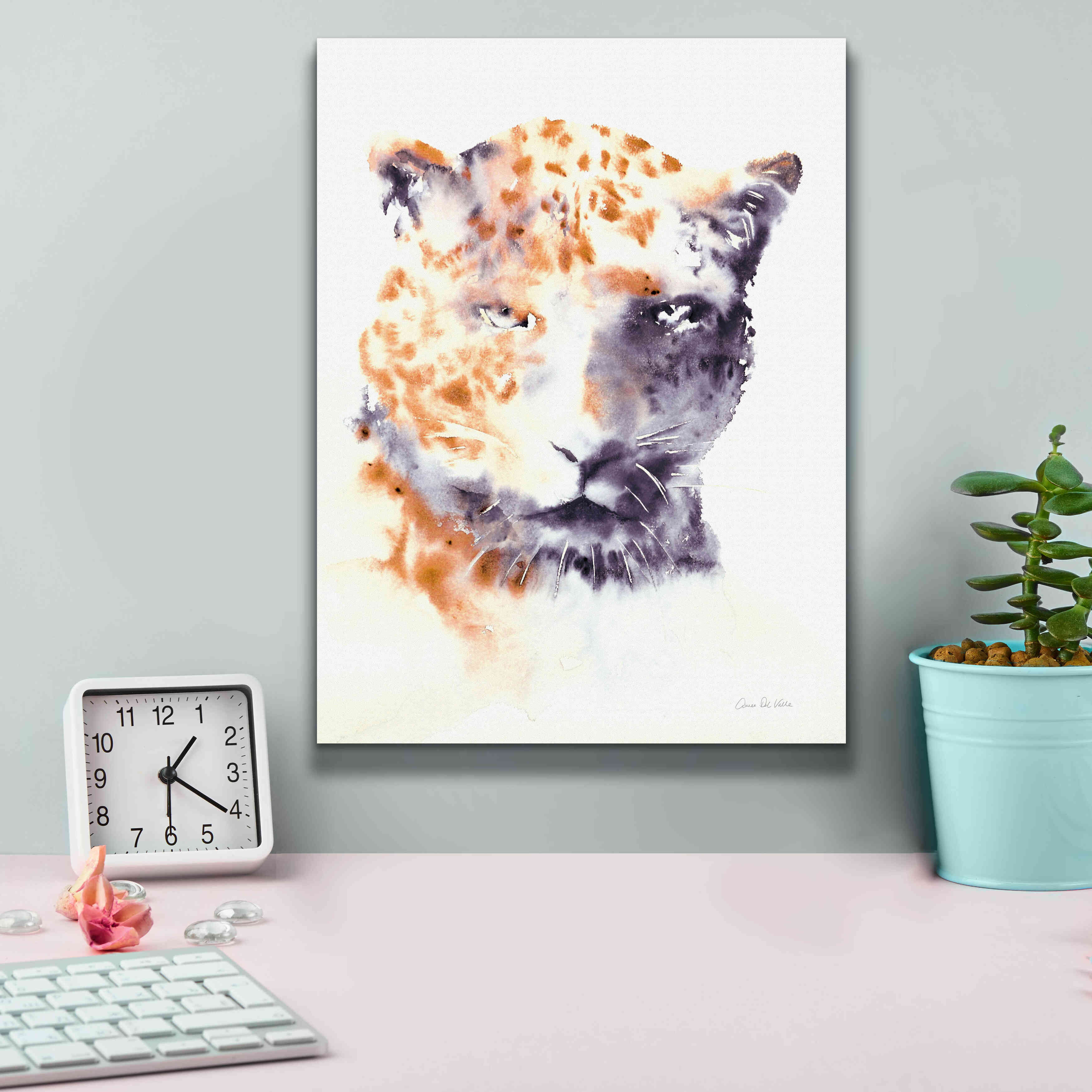 'Cheetah Neutral' by Alan Majchrowicz, Giclee Canvas Wall Art,12x16