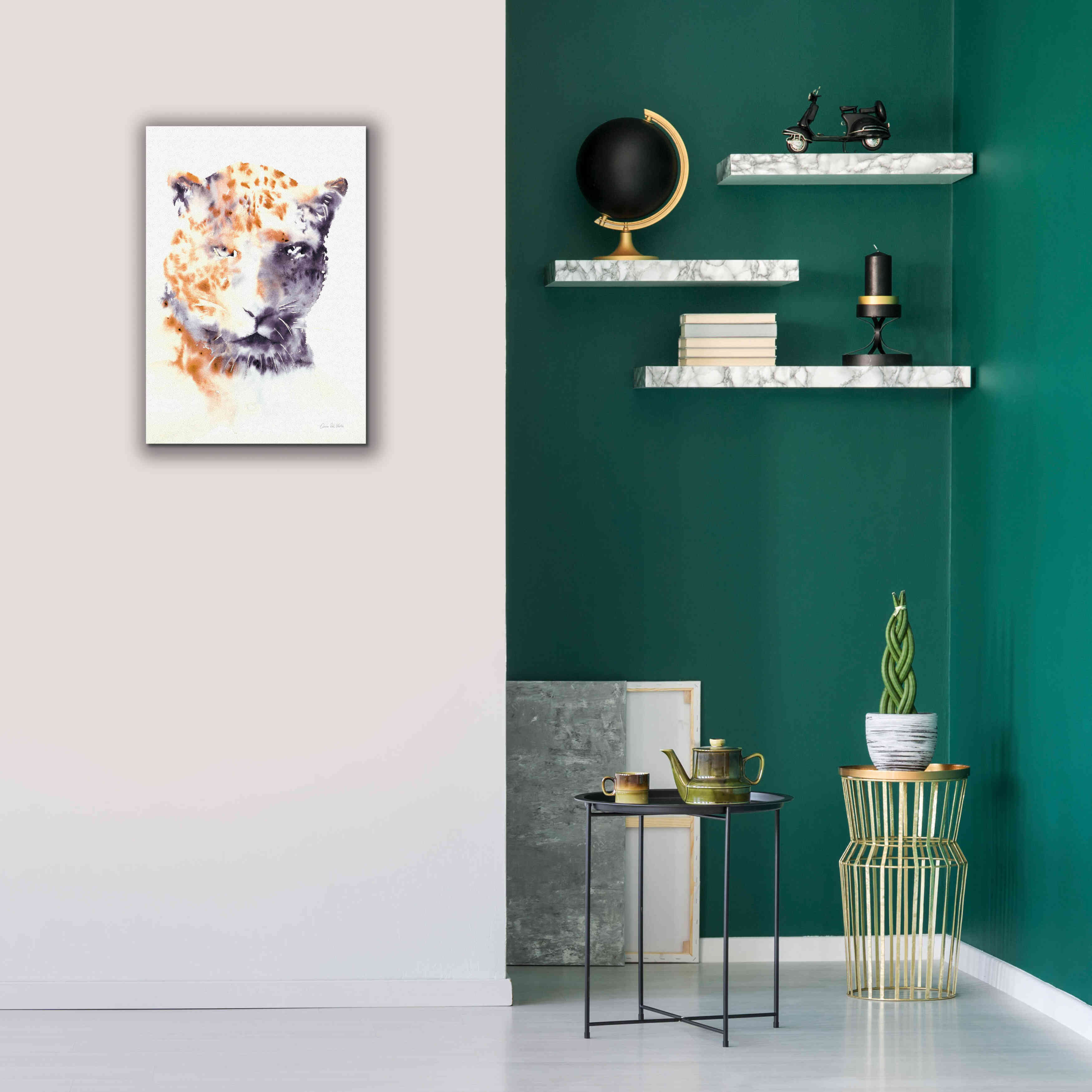 'Cheetah Neutral' by Alan Majchrowicz, Giclee Canvas Wall Art,18x26