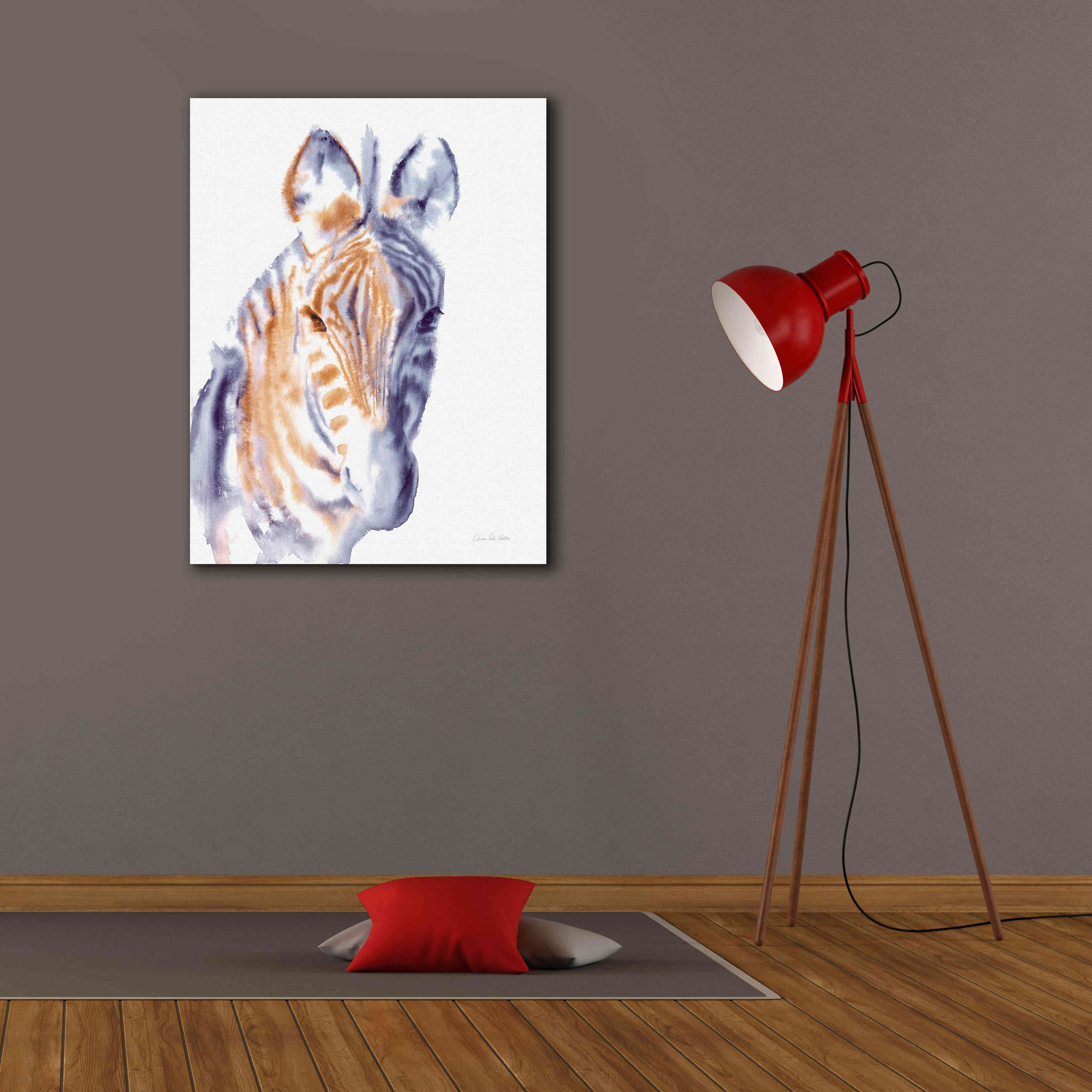 'Zebra Neutral' by Alan Majchrowicz, Giclee Canvas Wall Art,26x34