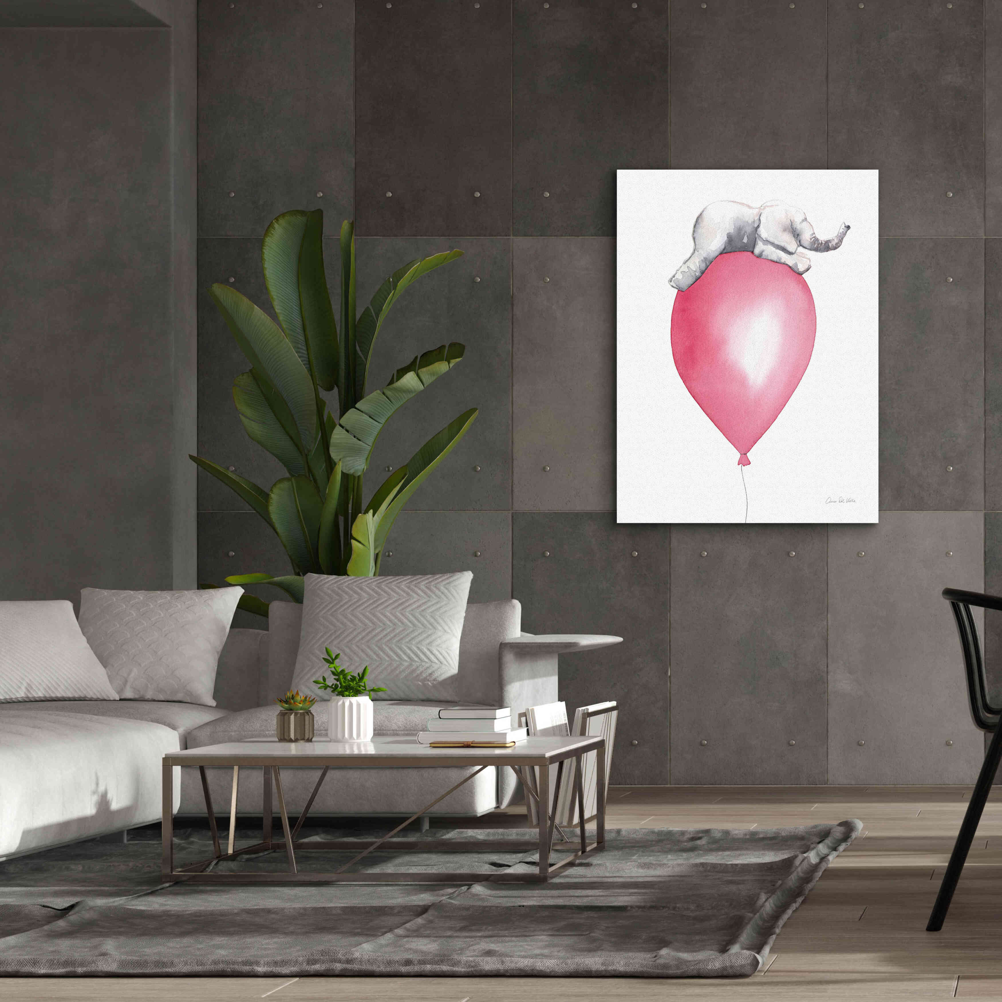 'Baby Elephant Love I' by Alan Majchrowicz, Giclee Canvas Wall Art,40x54