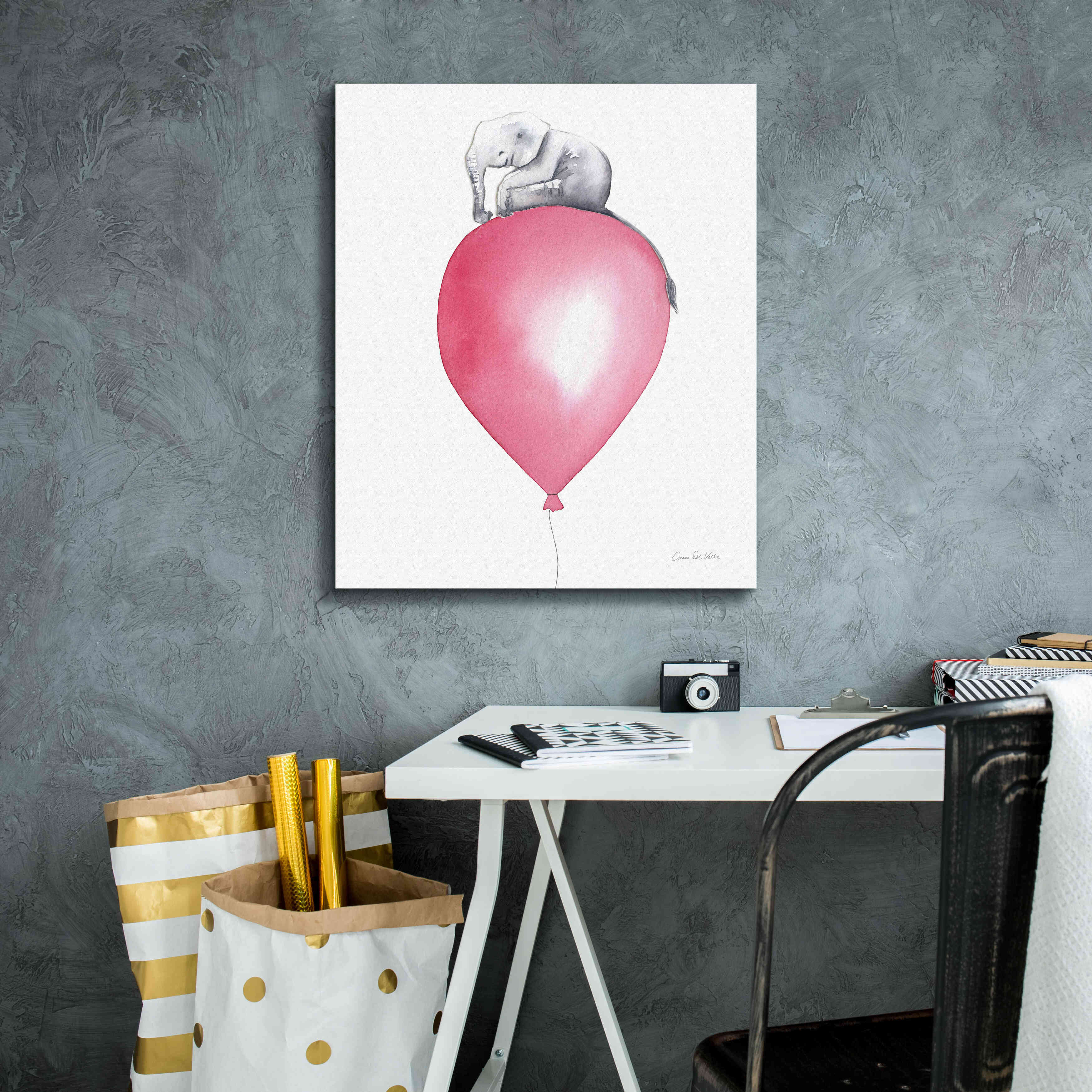 'Baby Elephant Love II' by Alan Majchrowicz, Giclee Canvas Wall Art,20x24