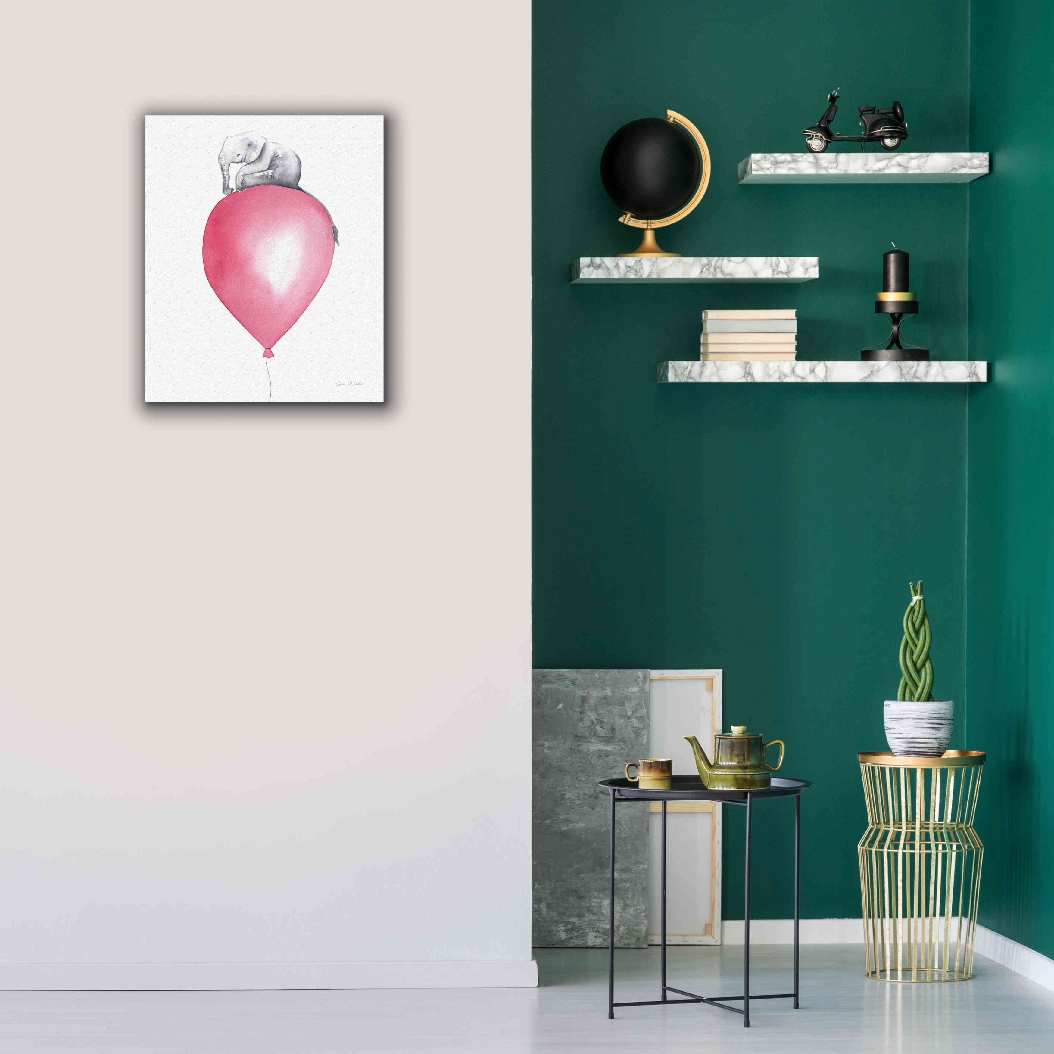 'Baby Elephant Love II' by Alan Majchrowicz, Giclee Canvas Wall Art,20x24