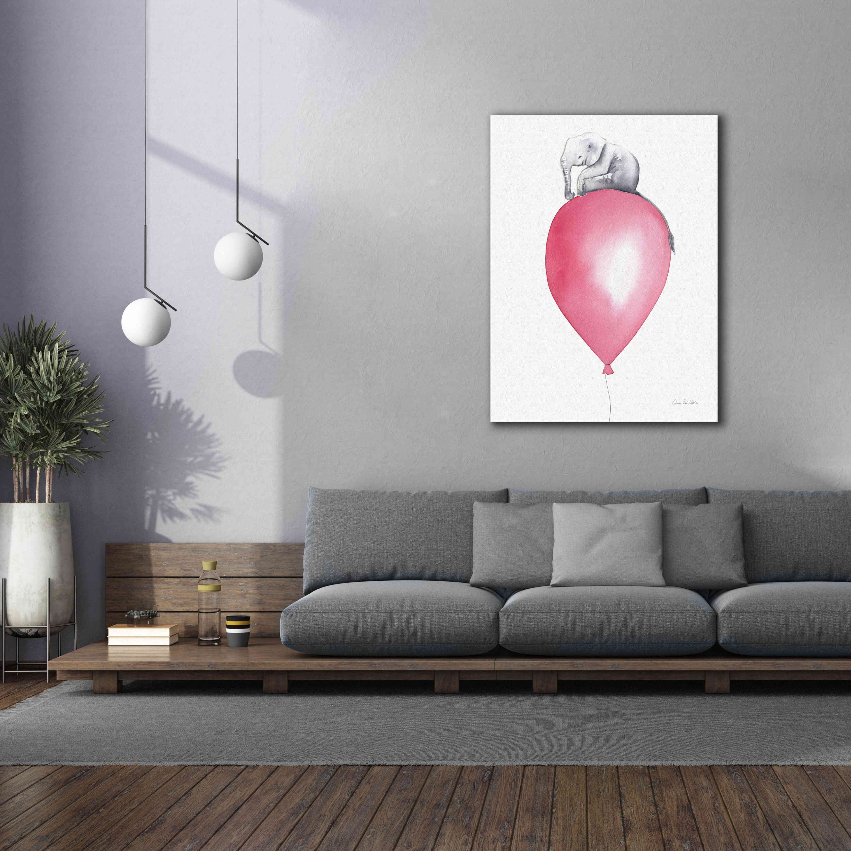 'Baby Elephant Love II' by Alan Majchrowicz, Giclee Canvas Wall Art,40x54