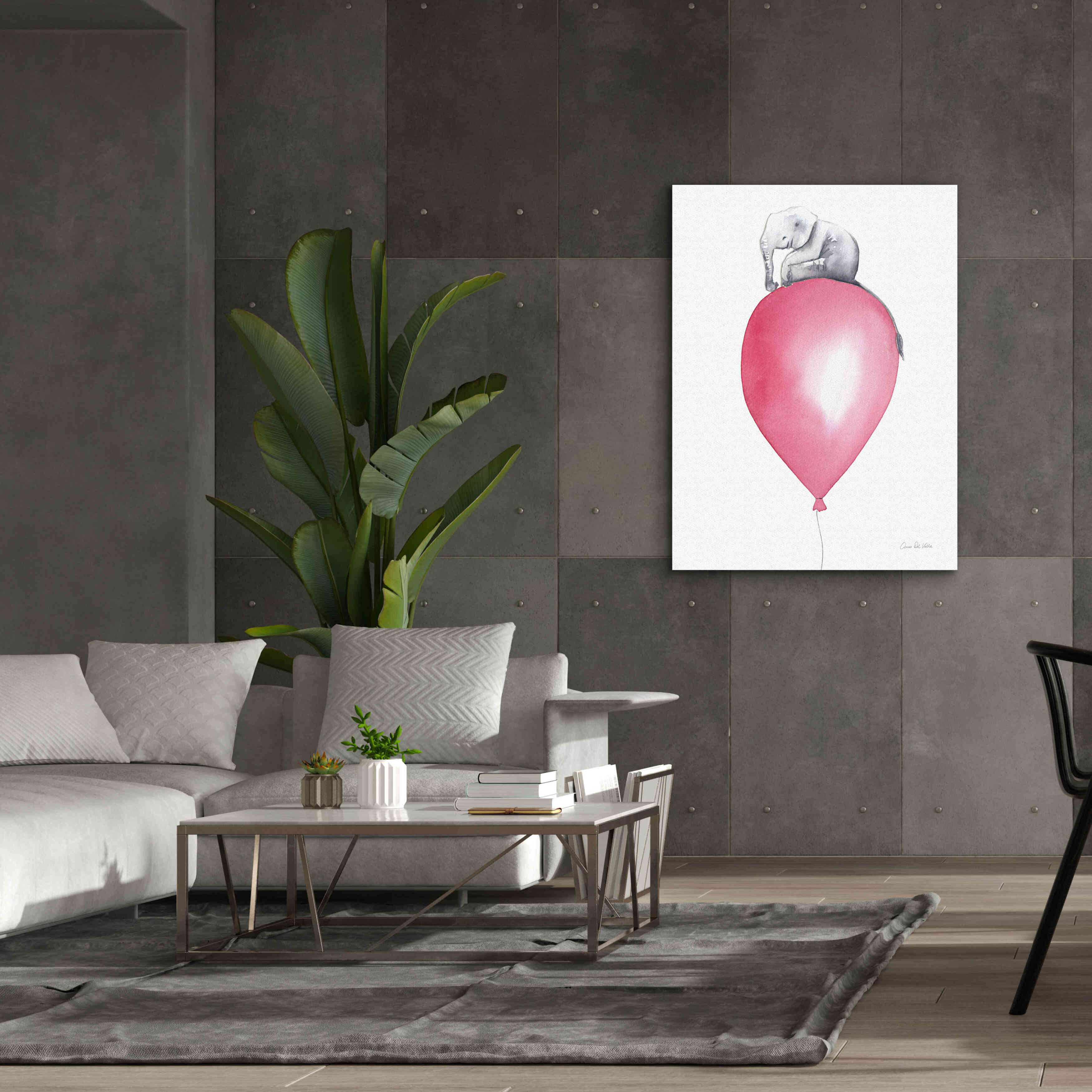 'Baby Elephant Love II' by Alan Majchrowicz, Giclee Canvas Wall Art,40x54