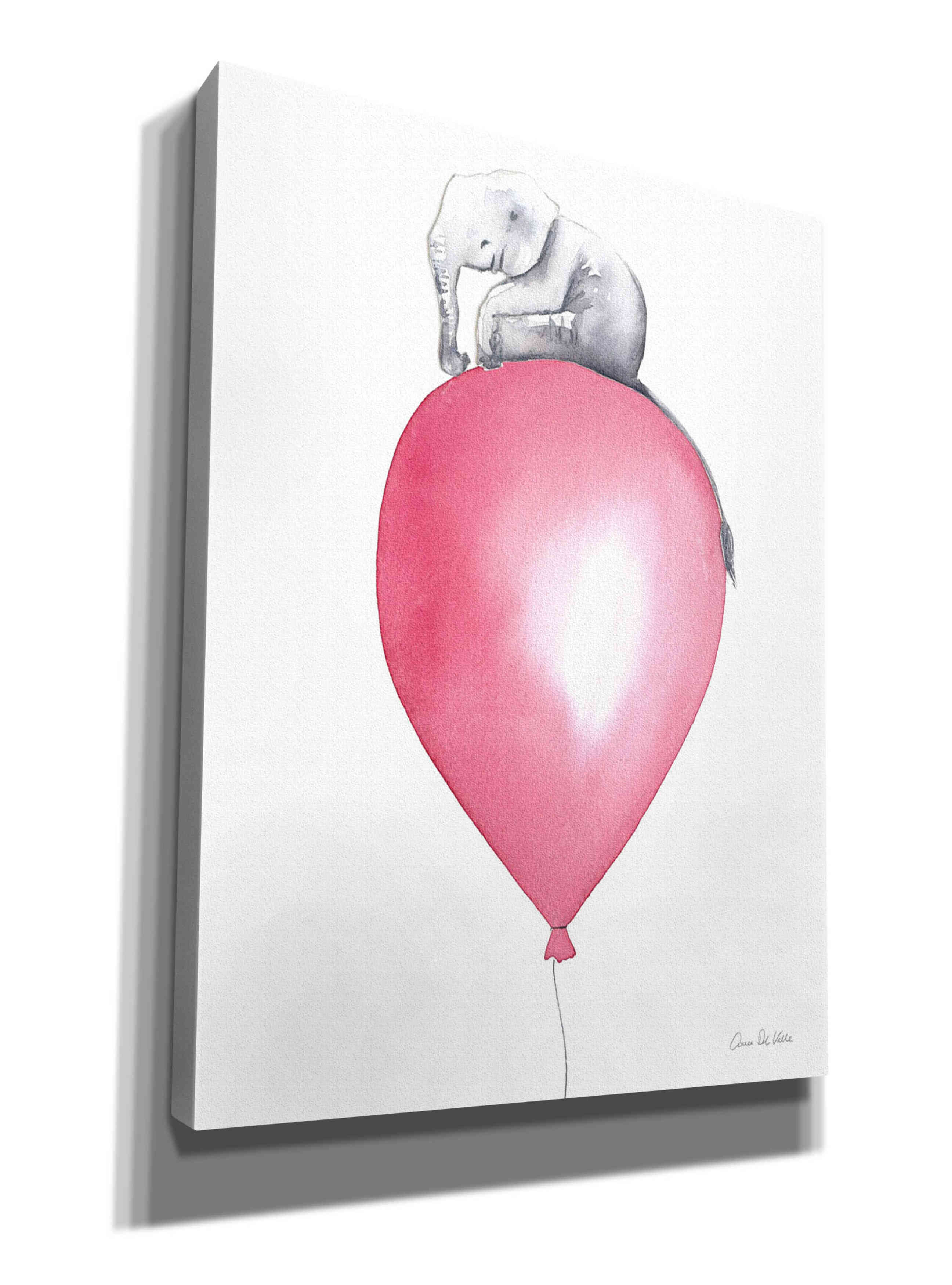 'Baby Elephant Love II' by Alan Majchrowicz, Giclee Canvas Wall Art