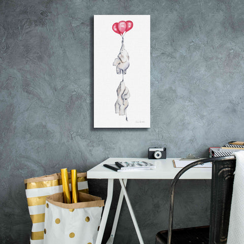Image of 'Baby Elephant Love IV' by Alan Majchrowicz, Giclee Canvas Wall Art,12x24