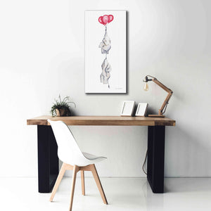 'Baby Elephant Love IV' by Alan Majchrowicz, Giclee Canvas Wall Art,20x40