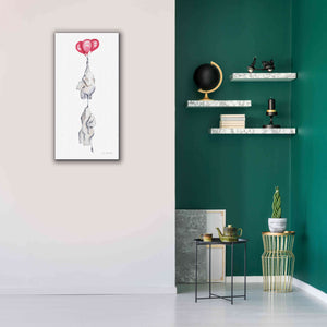 'Baby Elephant Love IV' by Alan Majchrowicz, Giclee Canvas Wall Art,20x40