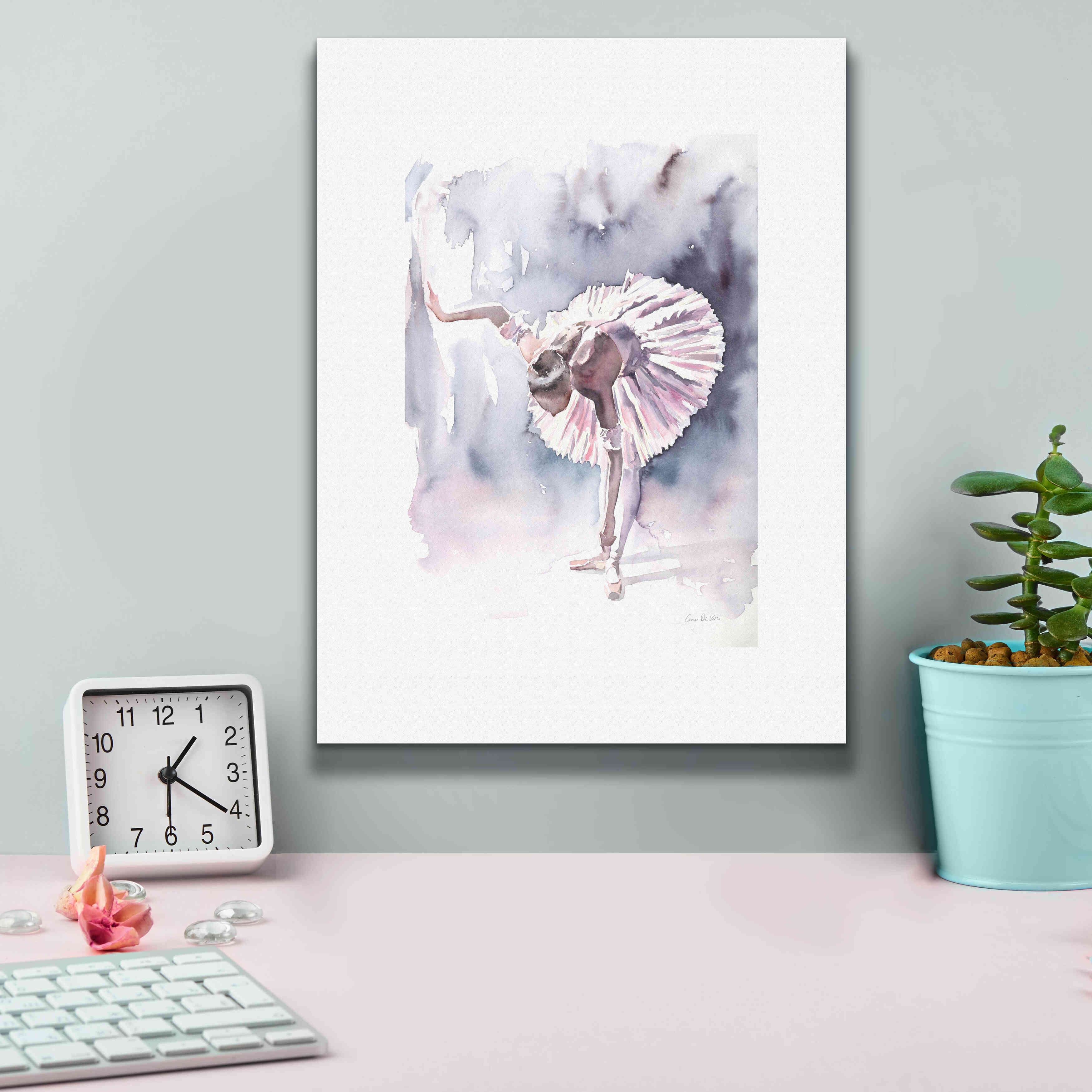 'Ballet VI White Border' by Alan Majchrowicz, Giclee Canvas Wall Art,12x16