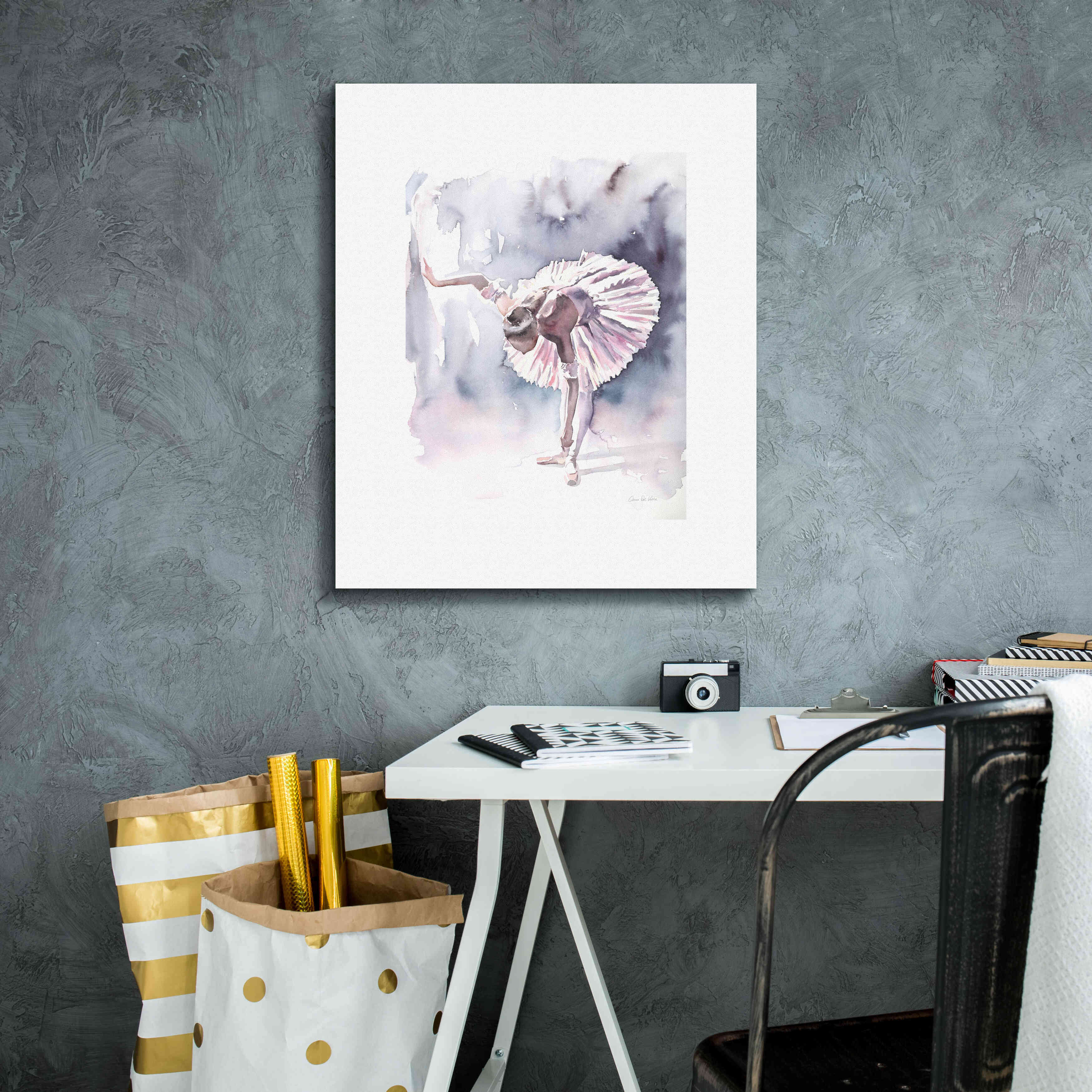 'Ballet VI White Border' by Alan Majchrowicz, Giclee Canvas Wall Art,20x24