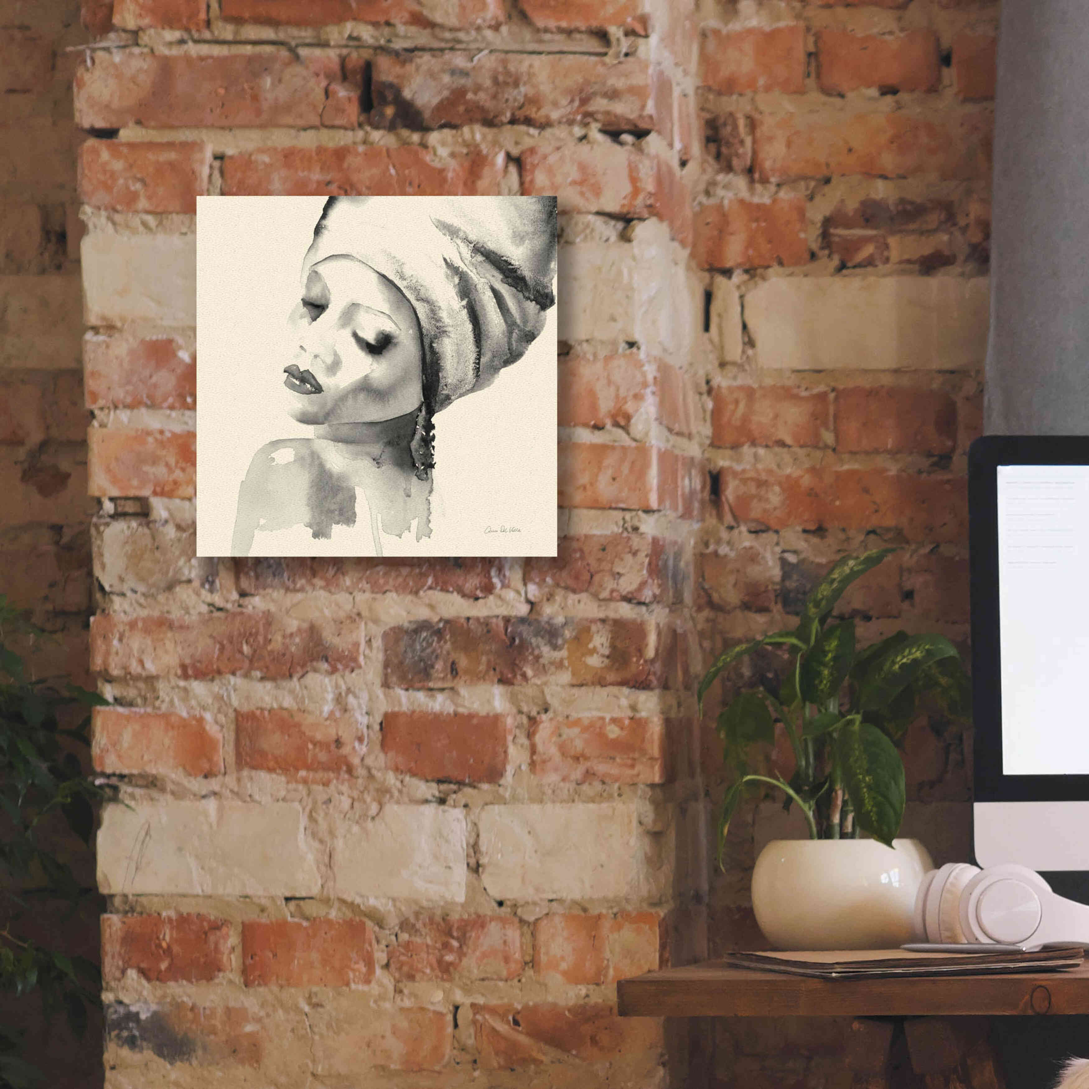 'Woman I Yellow' by Alan Majchrowicz, Giclee Canvas Wall Art,12x12