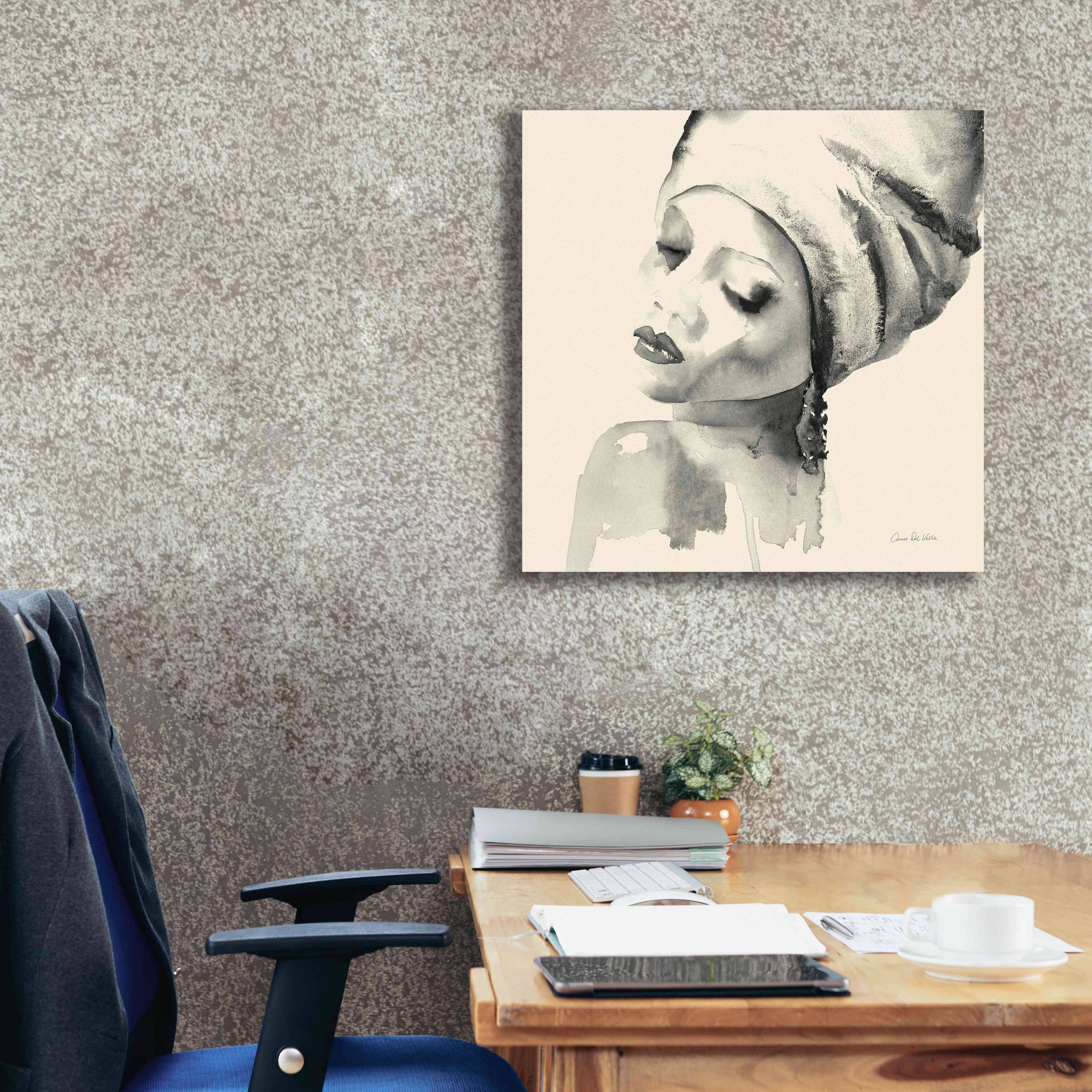 'Woman I Yellow' by Alan Majchrowicz, Giclee Canvas Wall Art,26x26