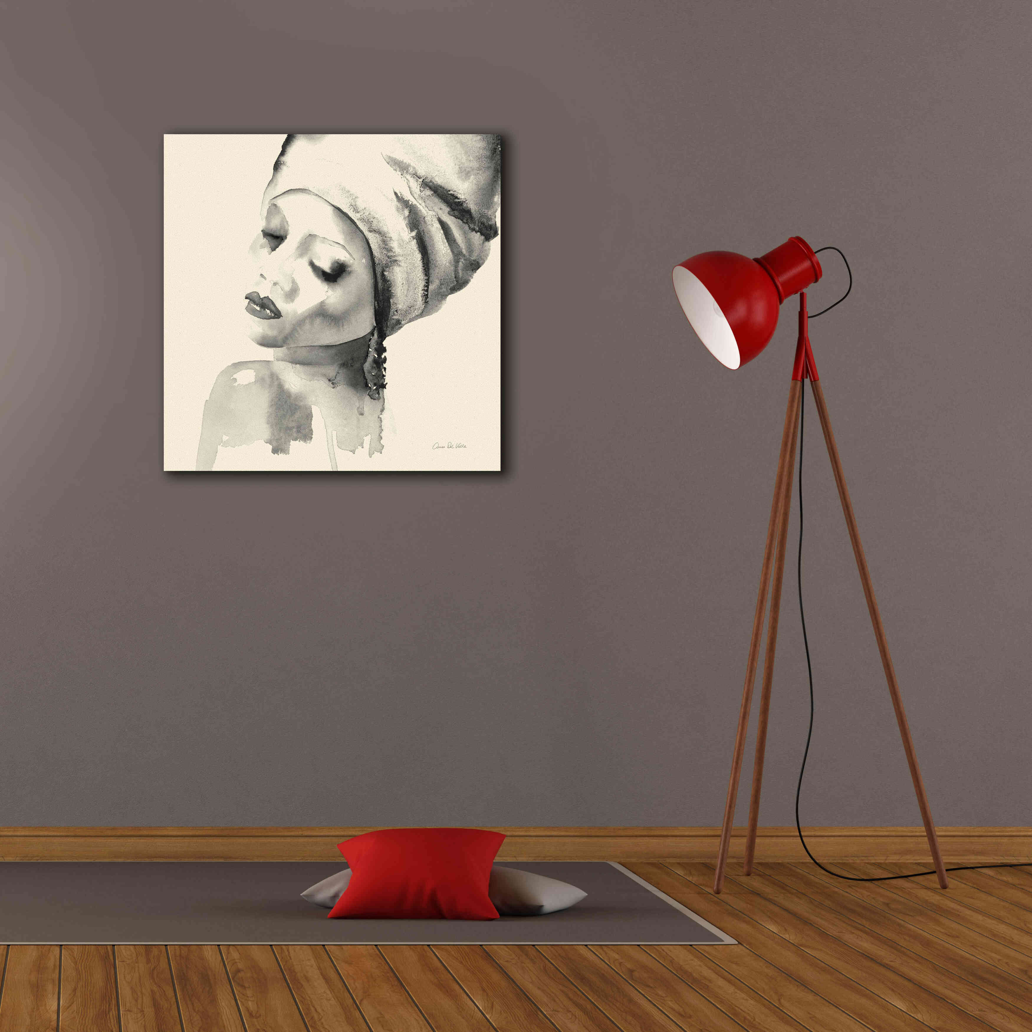 'Woman I Yellow' by Alan Majchrowicz, Giclee Canvas Wall Art,26x26