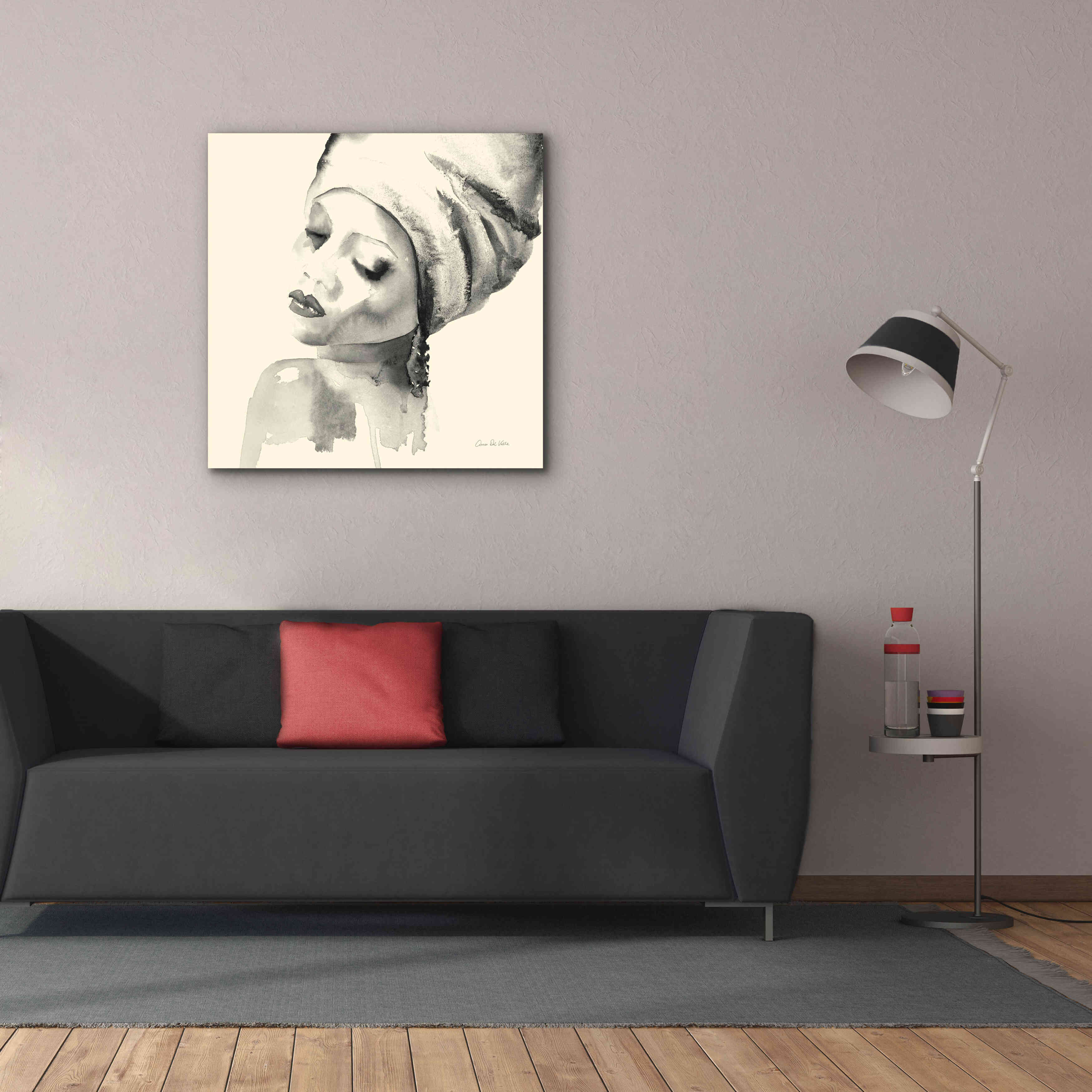 'Woman I Yellow' by Alan Majchrowicz, Giclee Canvas Wall Art,37x37