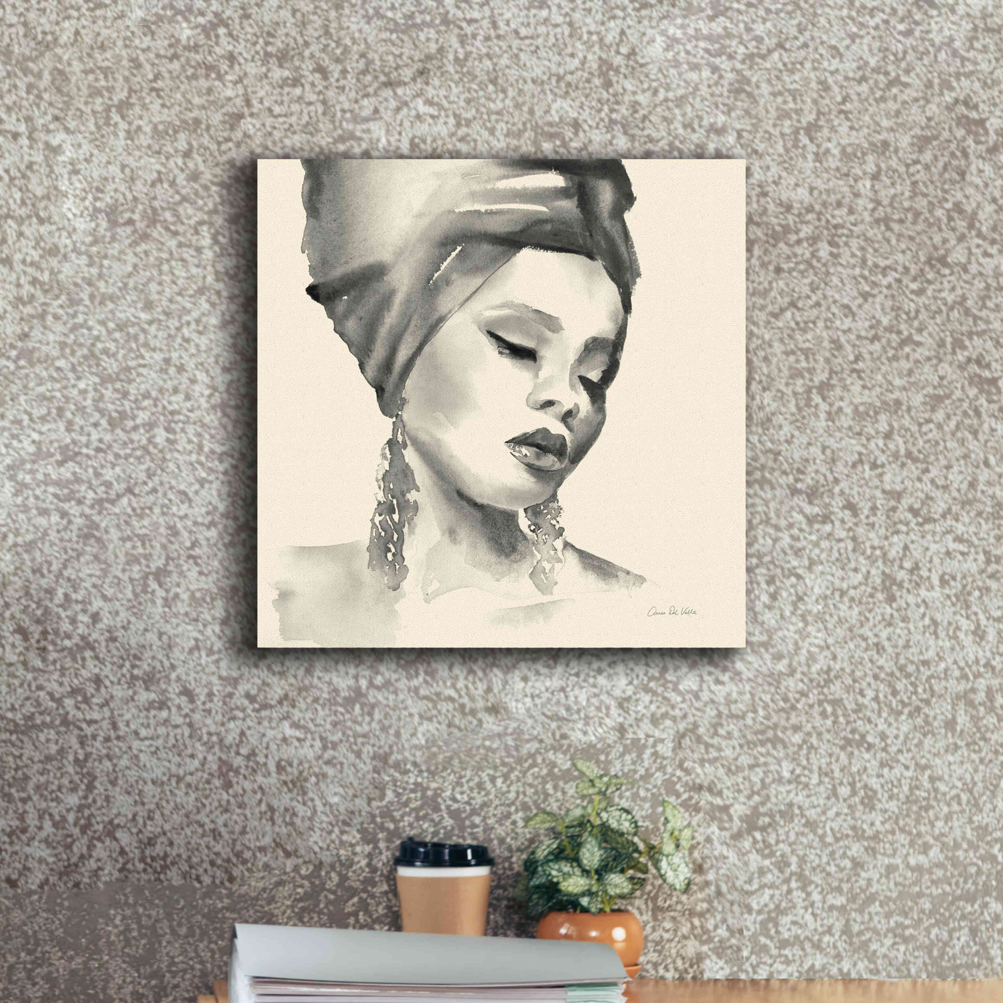 'Woman II Yellow' by Alan Majchrowicz, Giclee Canvas Wall Art,18x18