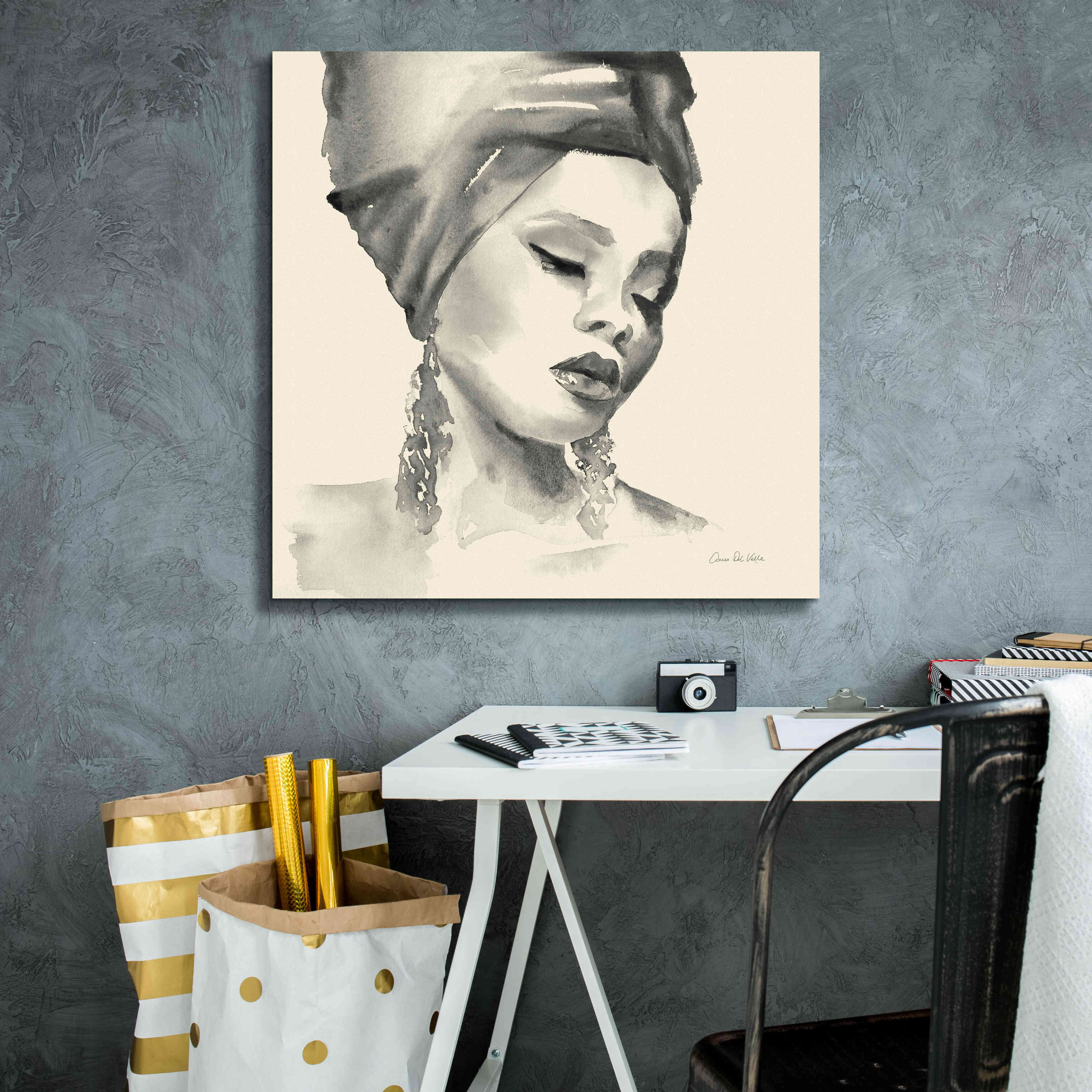 'Woman II Yellow' by Alan Majchrowicz, Giclee Canvas Wall Art,26x26